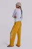 Offshore Cropped Joggers in Saffron sold by Jaded London