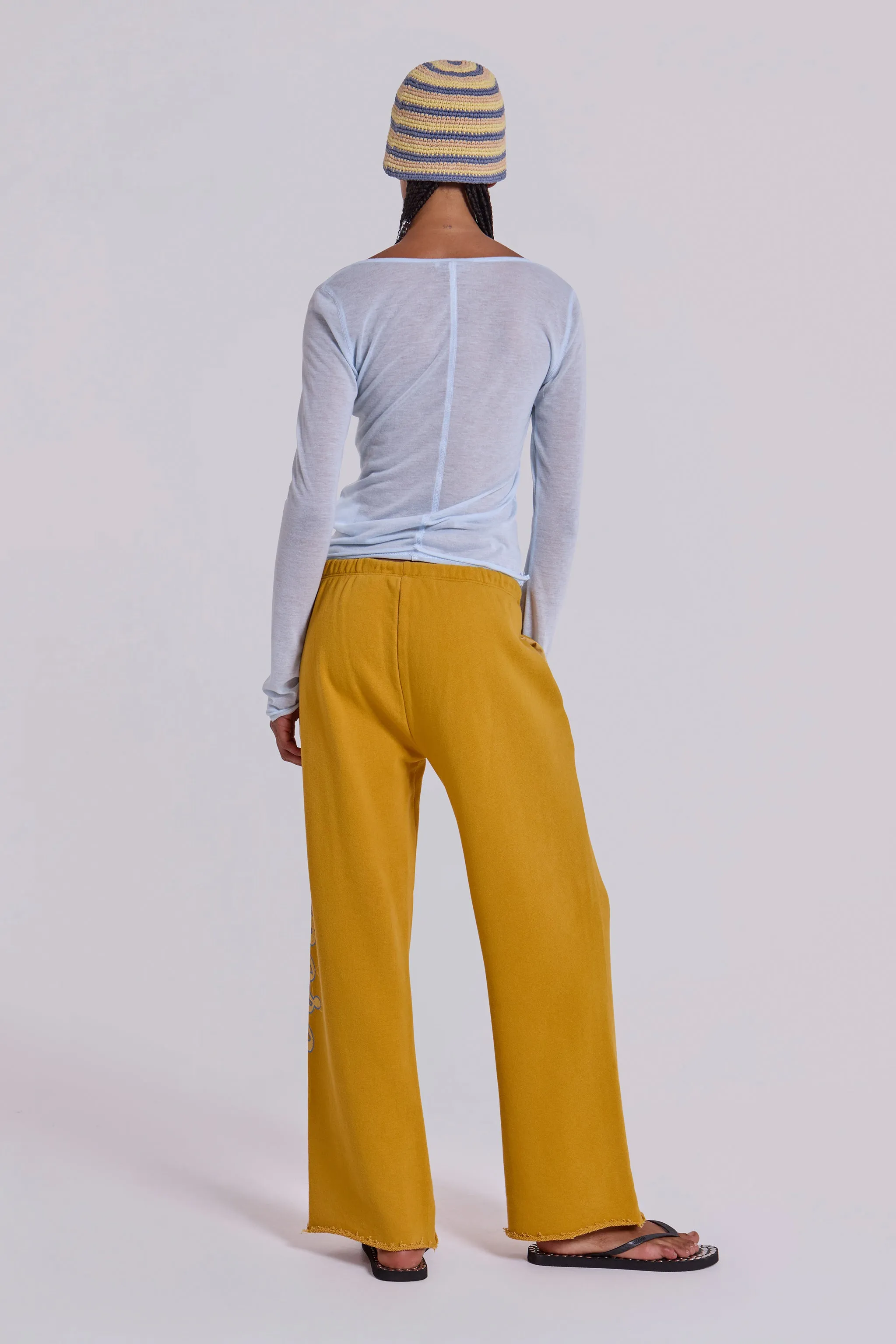 Offshore Cropped Joggers in Saffron sold by Jaded London product image thumbnail 5
