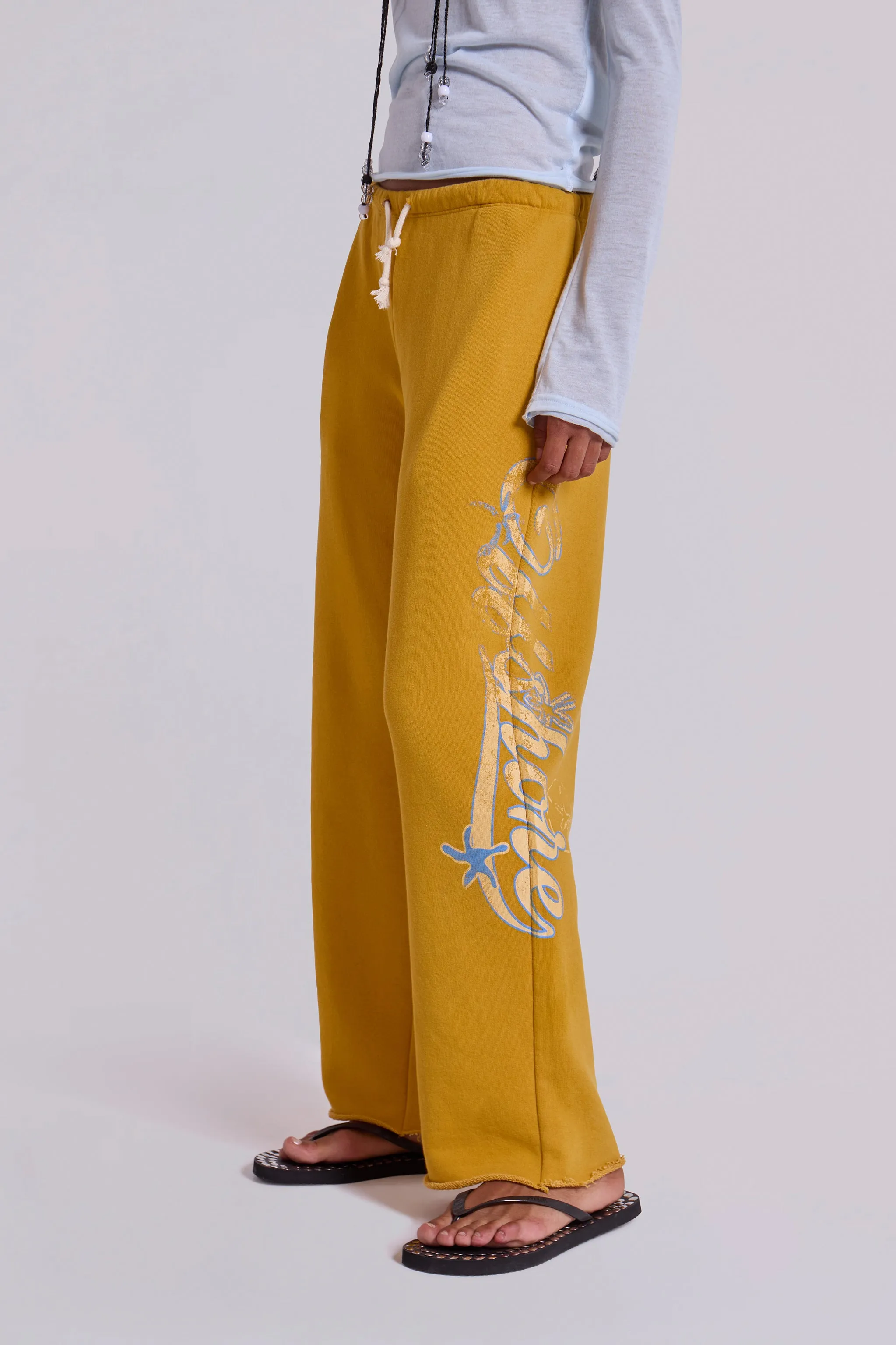 Offshore Cropped Joggers in Saffron sold by Jaded London product image thumbnail 4