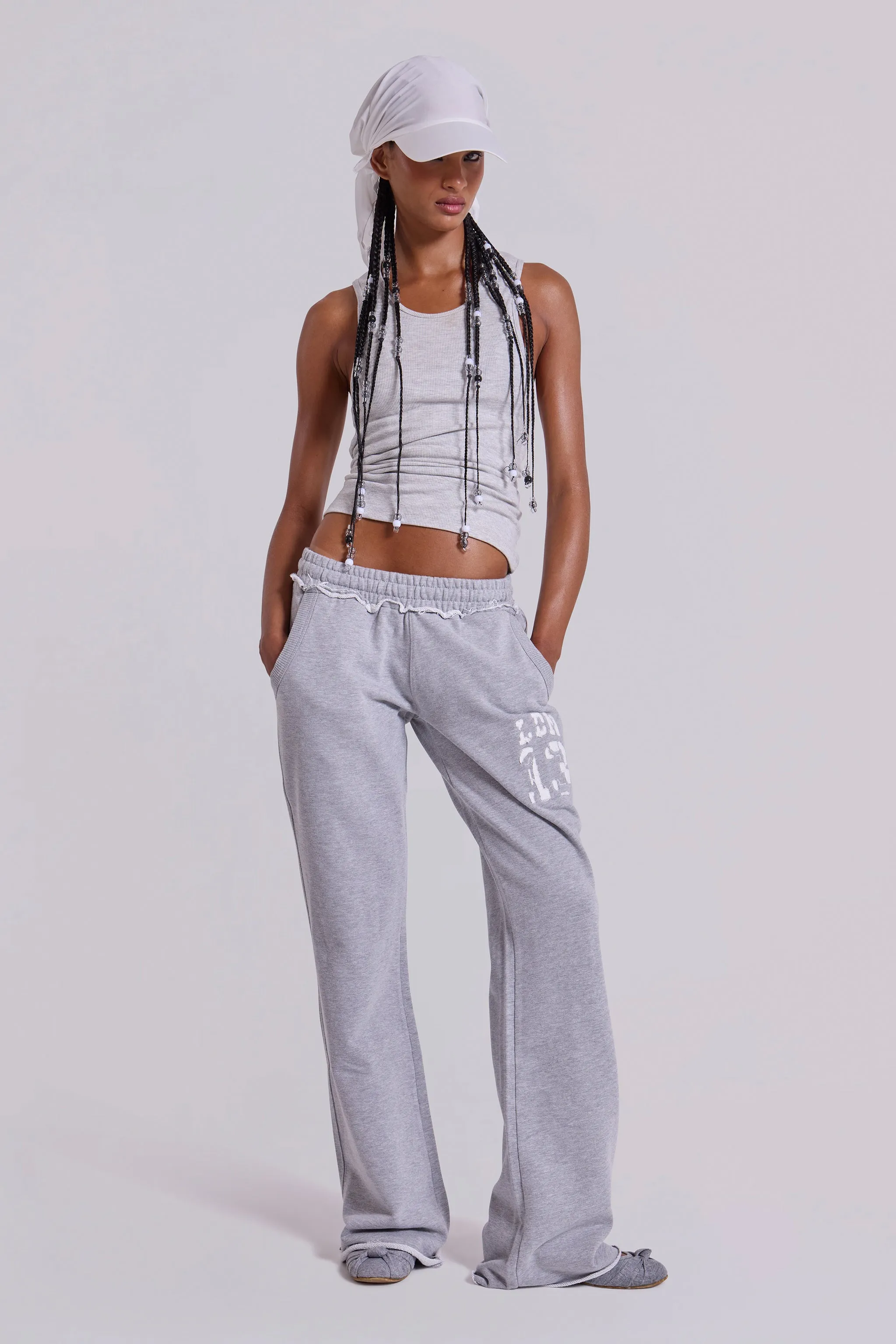 13 Grey Marl Slim Monster Joggers sold by Jaded London