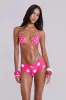 Lola Reversible Triangle Bikini Top in Pink Polkadot sold by Jaded London