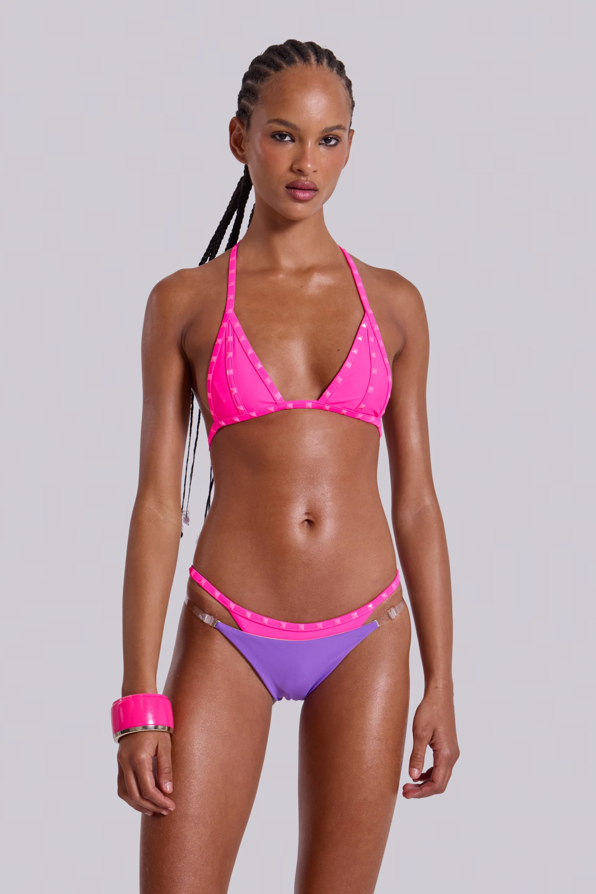 Zyra Neon Studded Low Rise Bikini Bottoms sold by Jaded London product image thumbnail 4