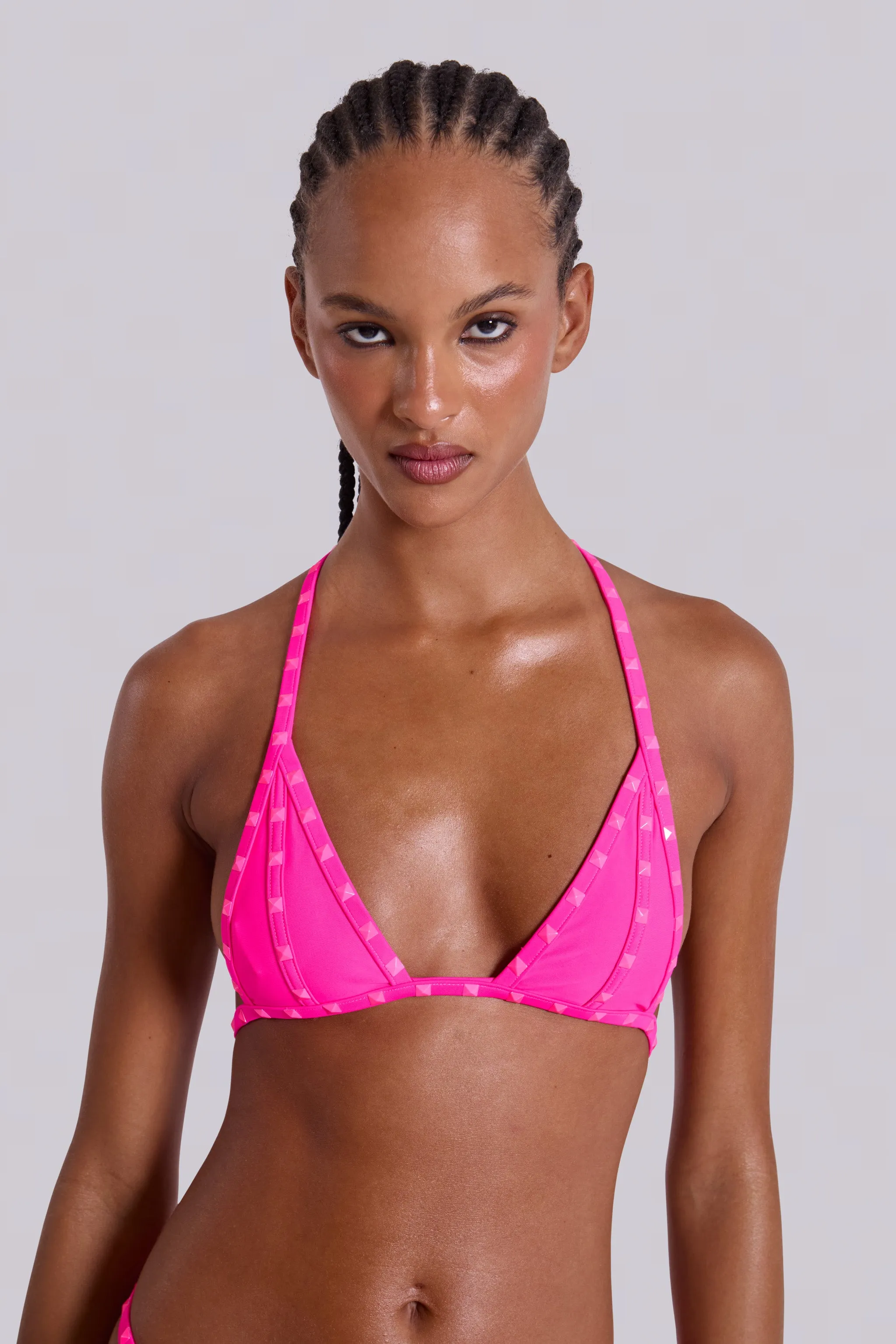 Zyra Neon Studded Triangle Bikini Top sold by Jaded London product image thumbnail 5