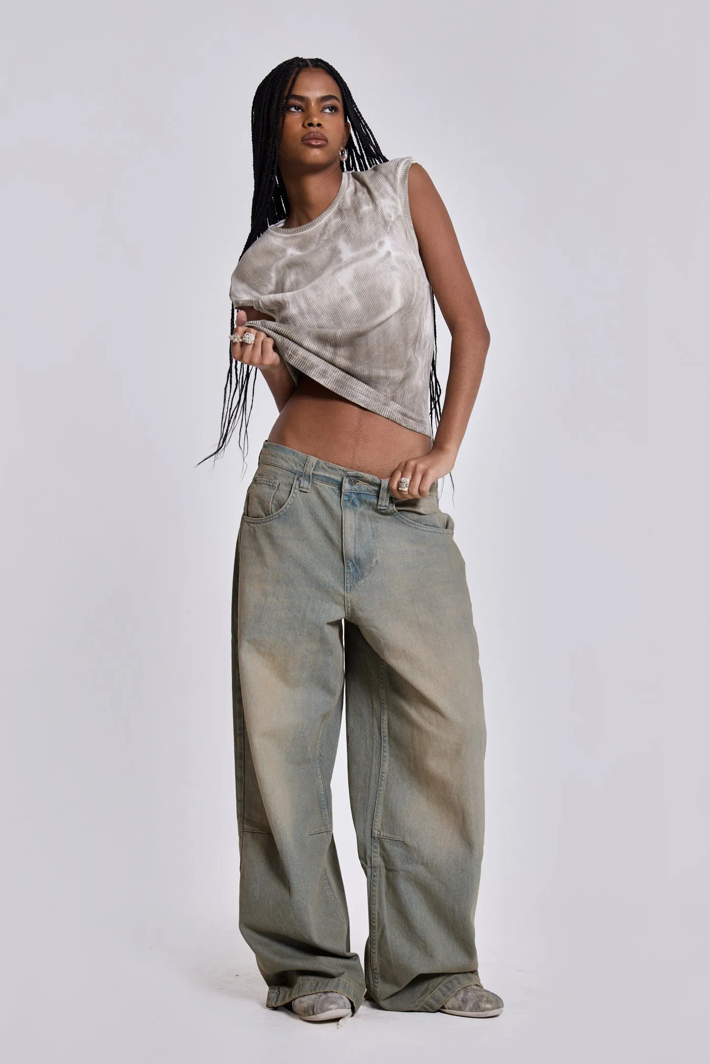 Light Wash Colossus Jeans sold by Jaded London