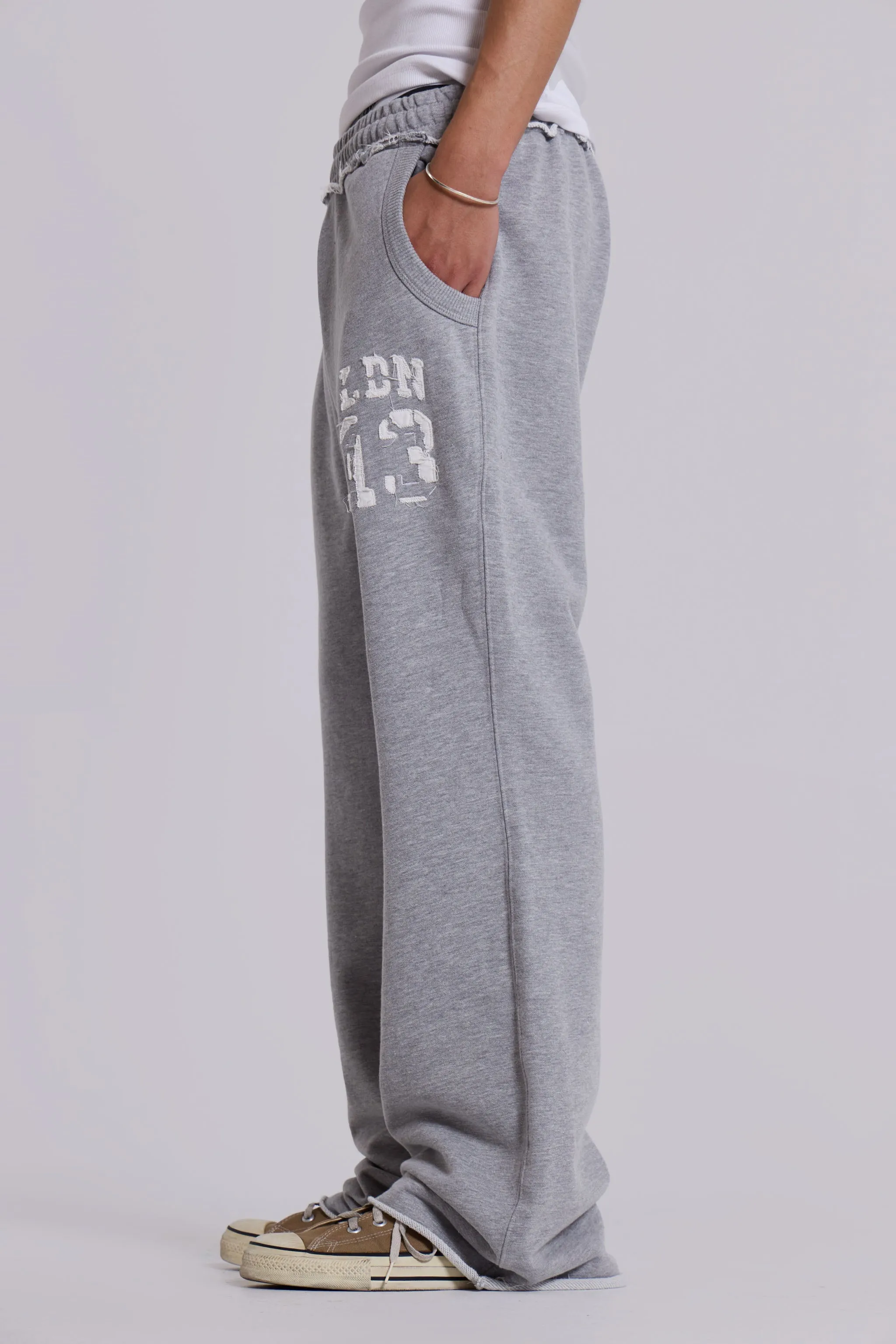 13 Grey Marl Slim Monster Joggers sold by Jaded London product image thumbnail 5