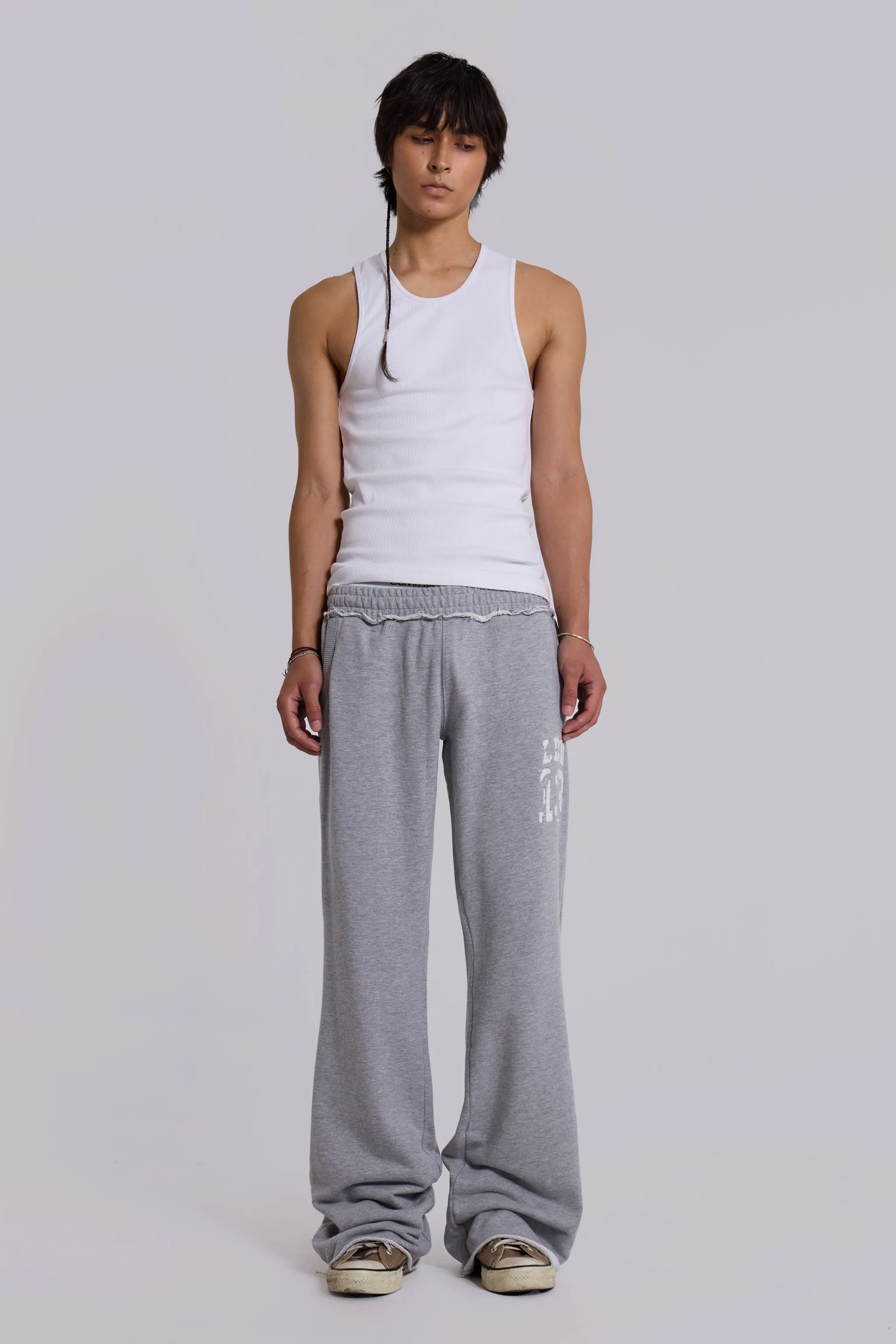 13 Grey Marl Slim Monster Joggers sold by Jaded London product image thumbnail 2