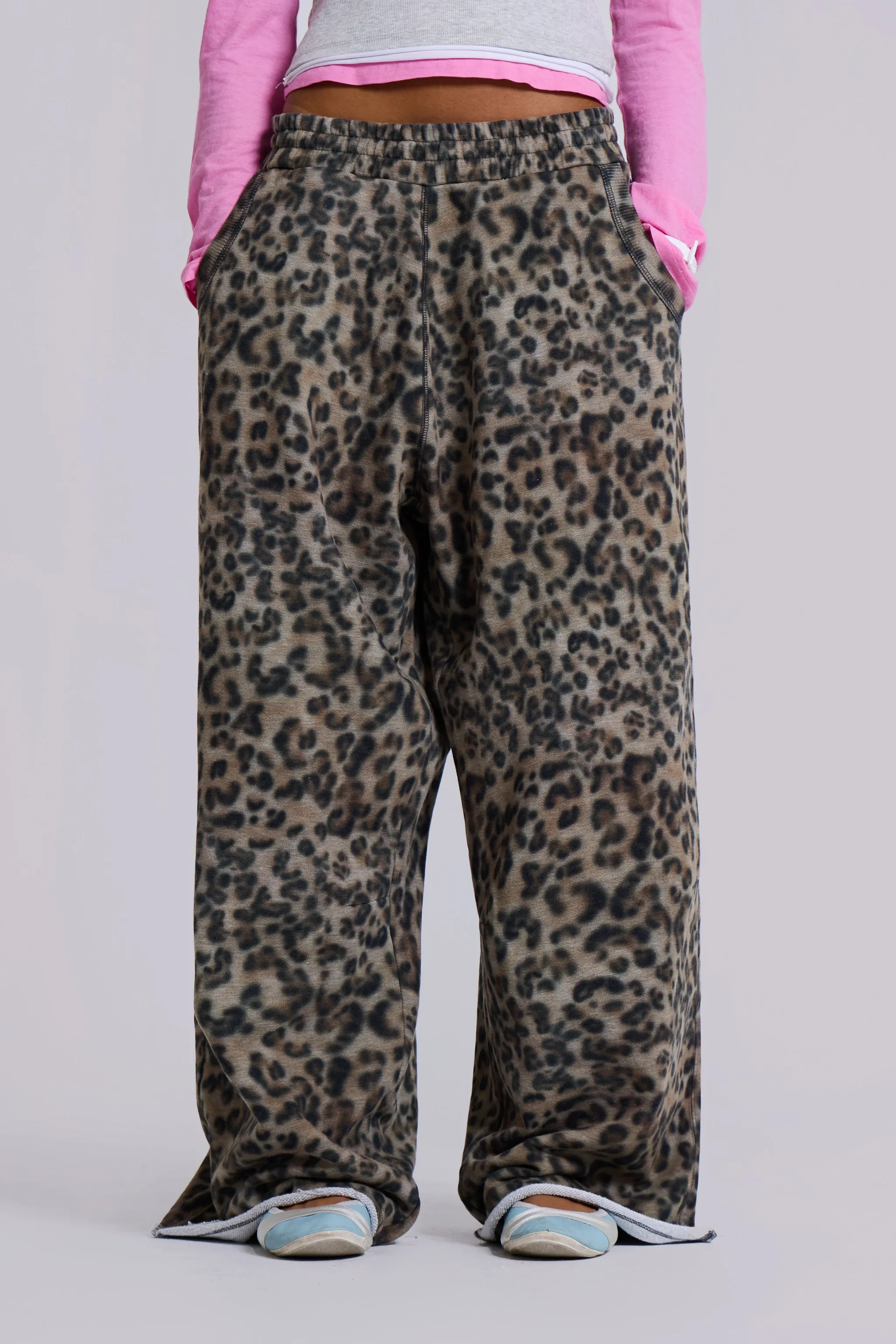 Airbrush Leopard Monster Joggers sold by Jaded London product image thumbnail 2