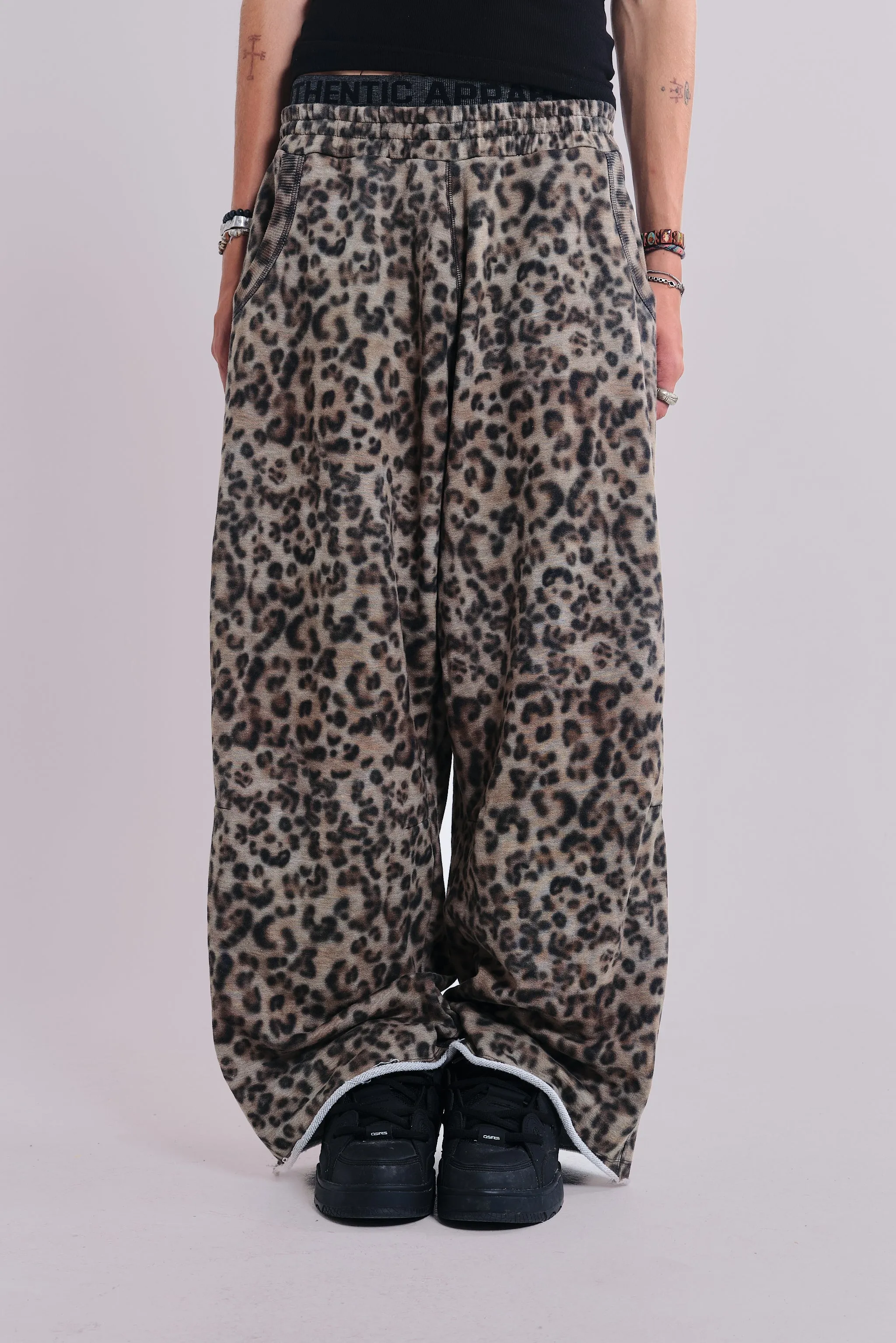 Airbrush Leopard Monster Joggers sold by Jaded London