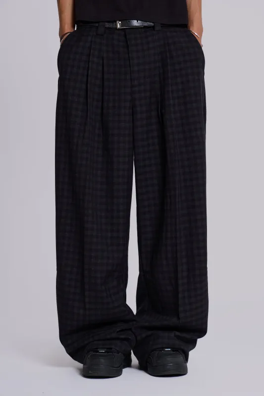 Gingham Goliath Suit Pants made by Jaded London