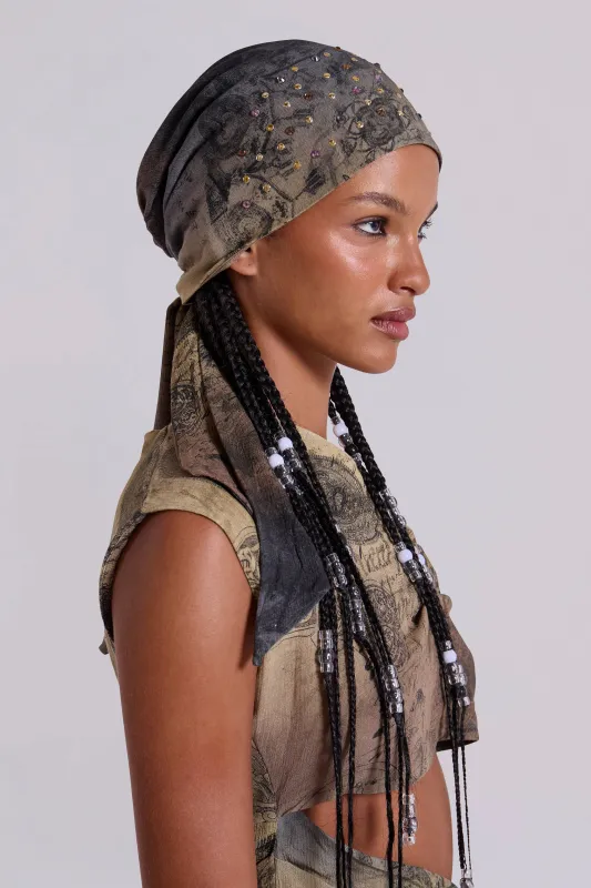 Calia Studded Headscarf sold by Jaded London
