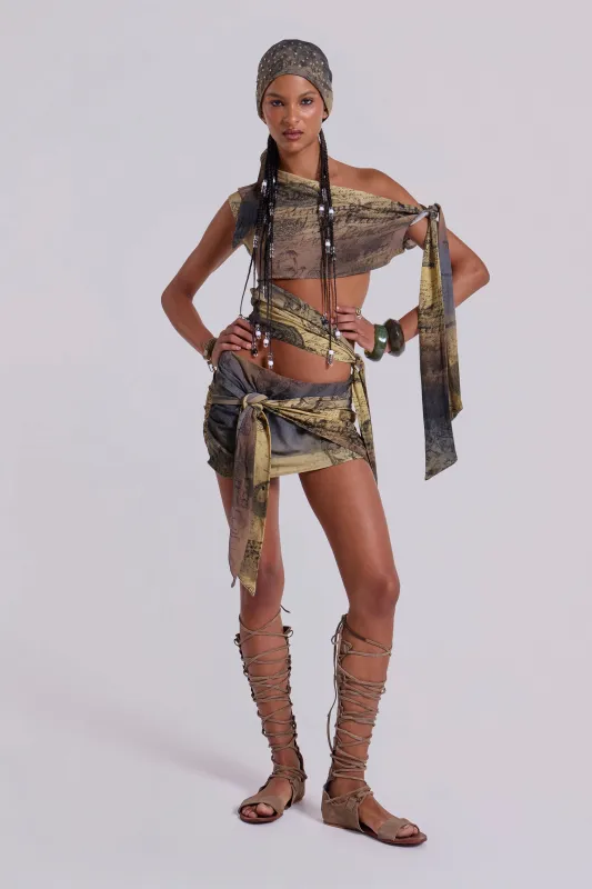 Calia Asymmetric Mini Skirt sold by Jaded London