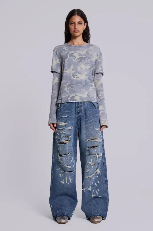 Destroyed XL Colossus Jeans sold by Jaded London