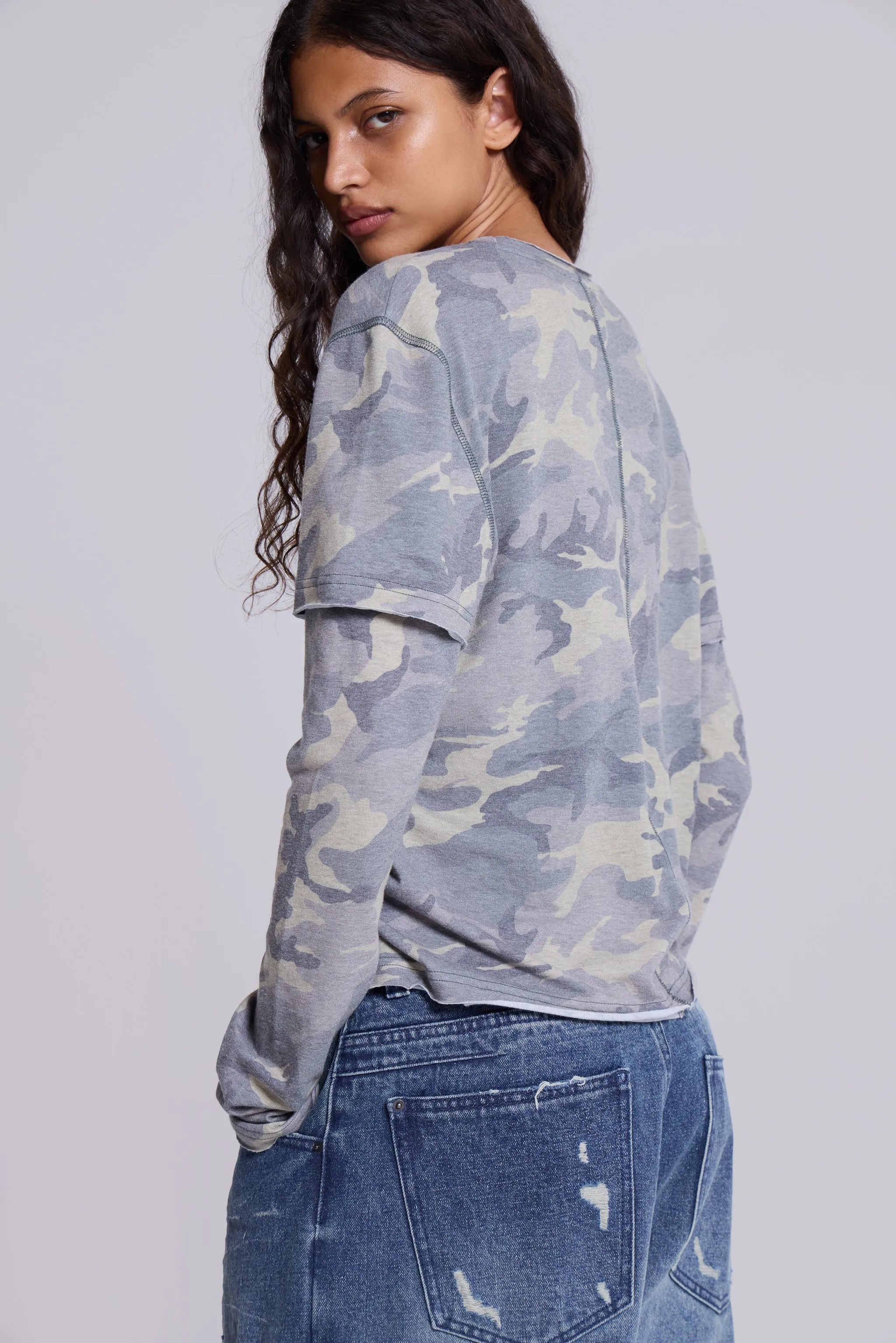 Guerilla Double Layer Long Sleeve T-Shirt sold by Jaded London product image thumbnail 2