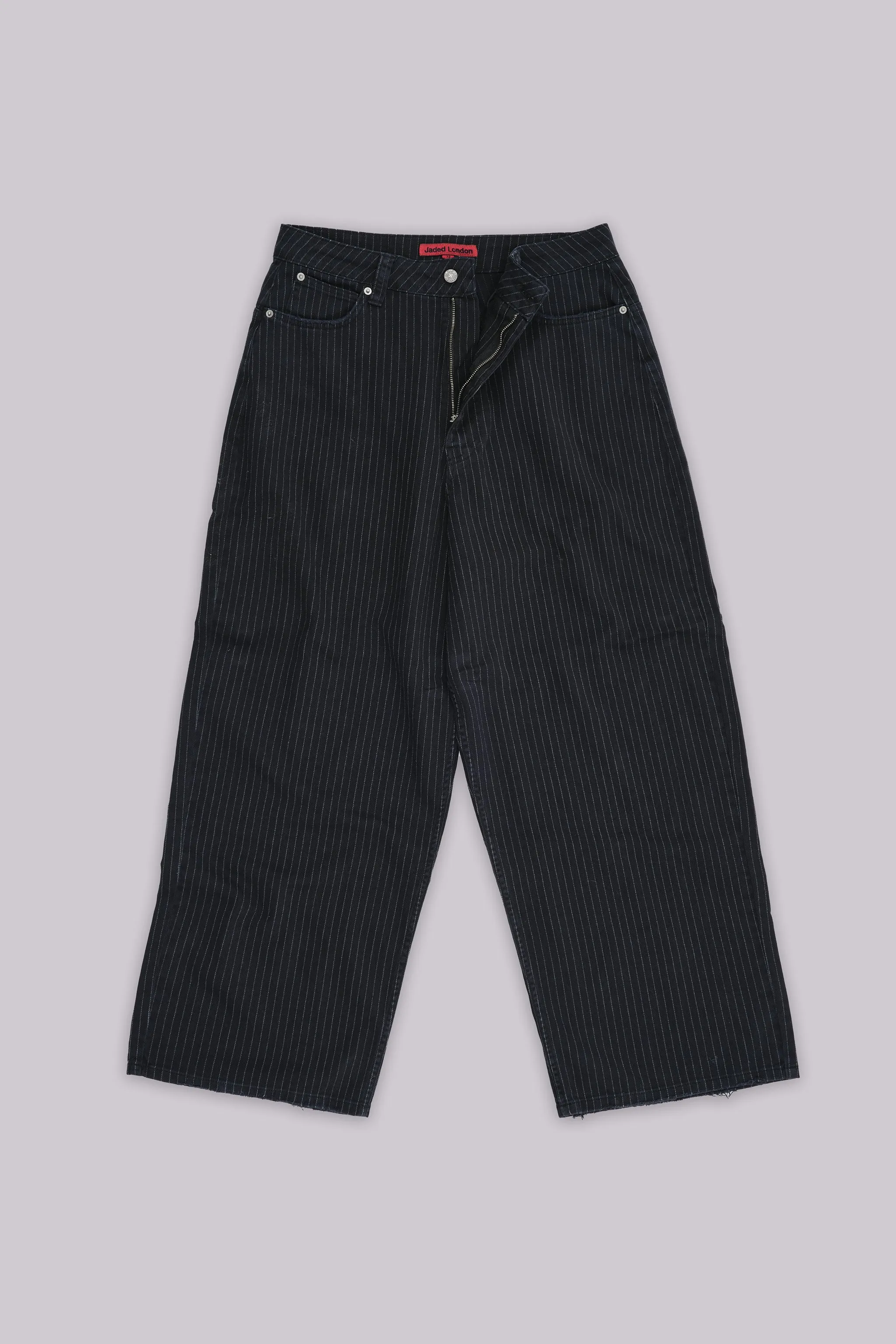 Black Pinstripe XL Colossus Jeans sold by Jaded London product image thumbnail 2
