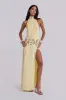 Darya Hand Beaded Backless Maxi Dress in Butter sold by Jaded London
