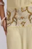 Darya Hand Beaded Backless Maxi Dress in Butter sold by Jaded London