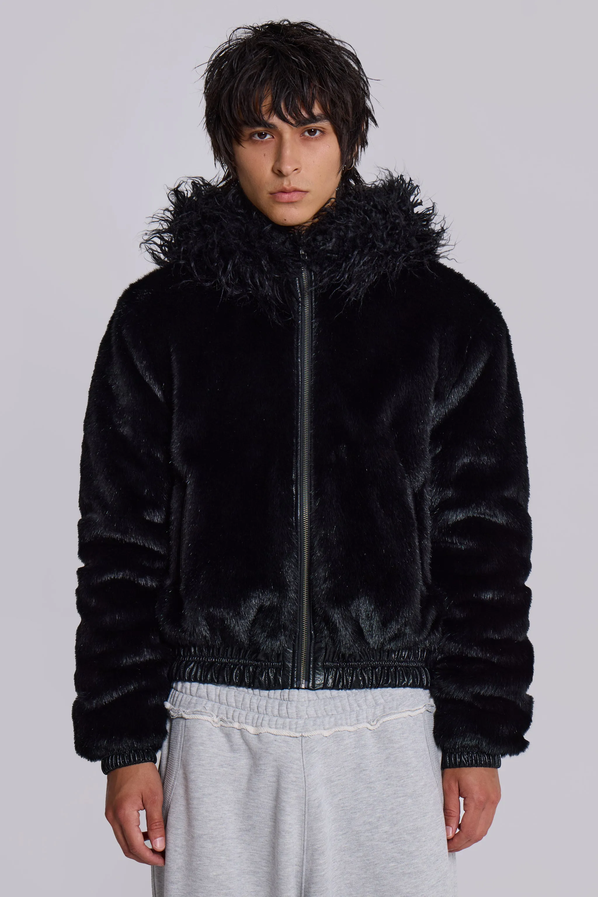Raven Faux Fur Jacket sold by Jaded London product image thumbnail 5