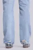 Rider Low Rise Straight Leg Jeans in Light Wash sold by Jaded London
