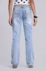 Rider Low Rise Straight Leg Jeans in Light Wash sold by Jaded London