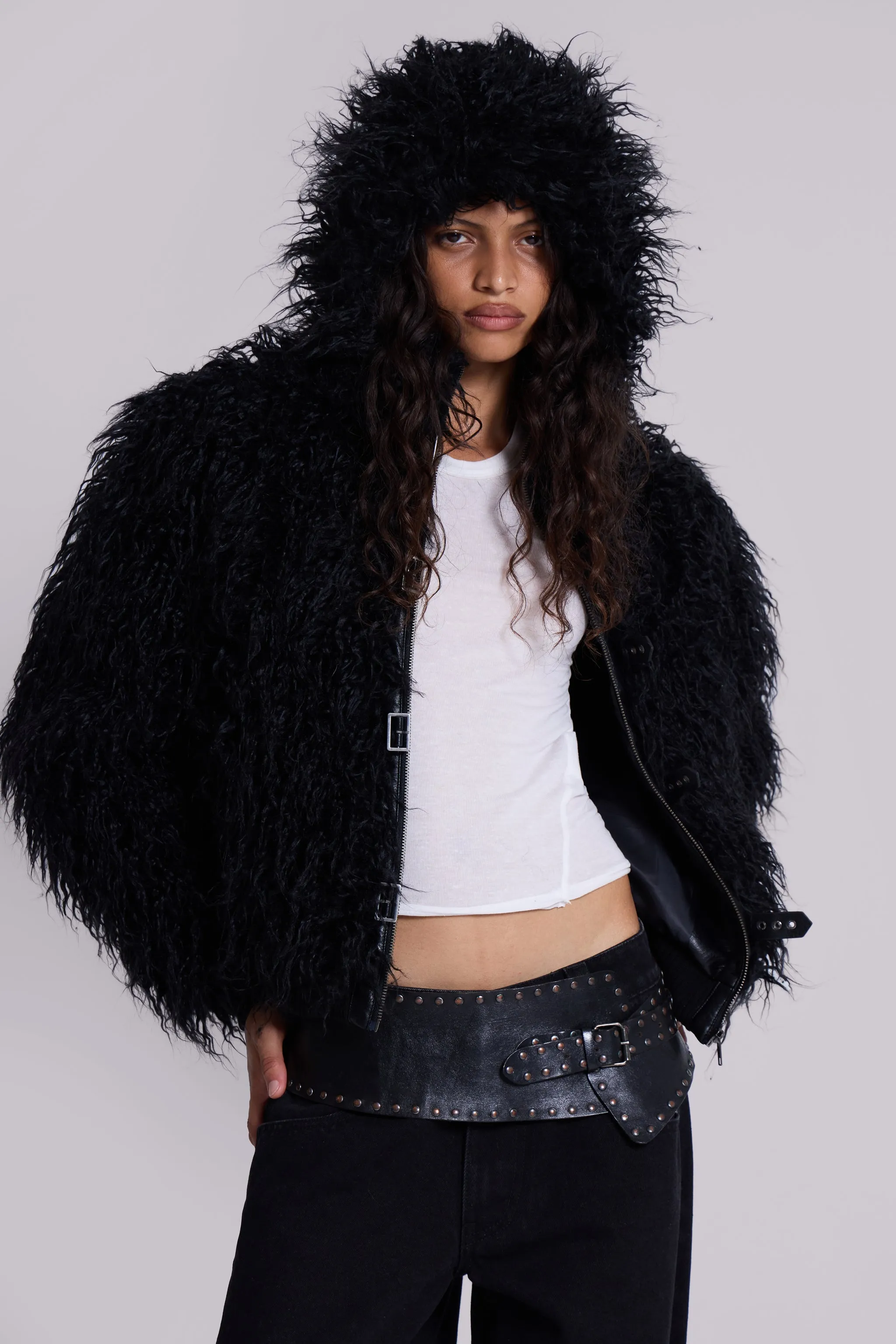 Black Matte Mendoza Jacket sold by Jaded London product image thumbnail 3