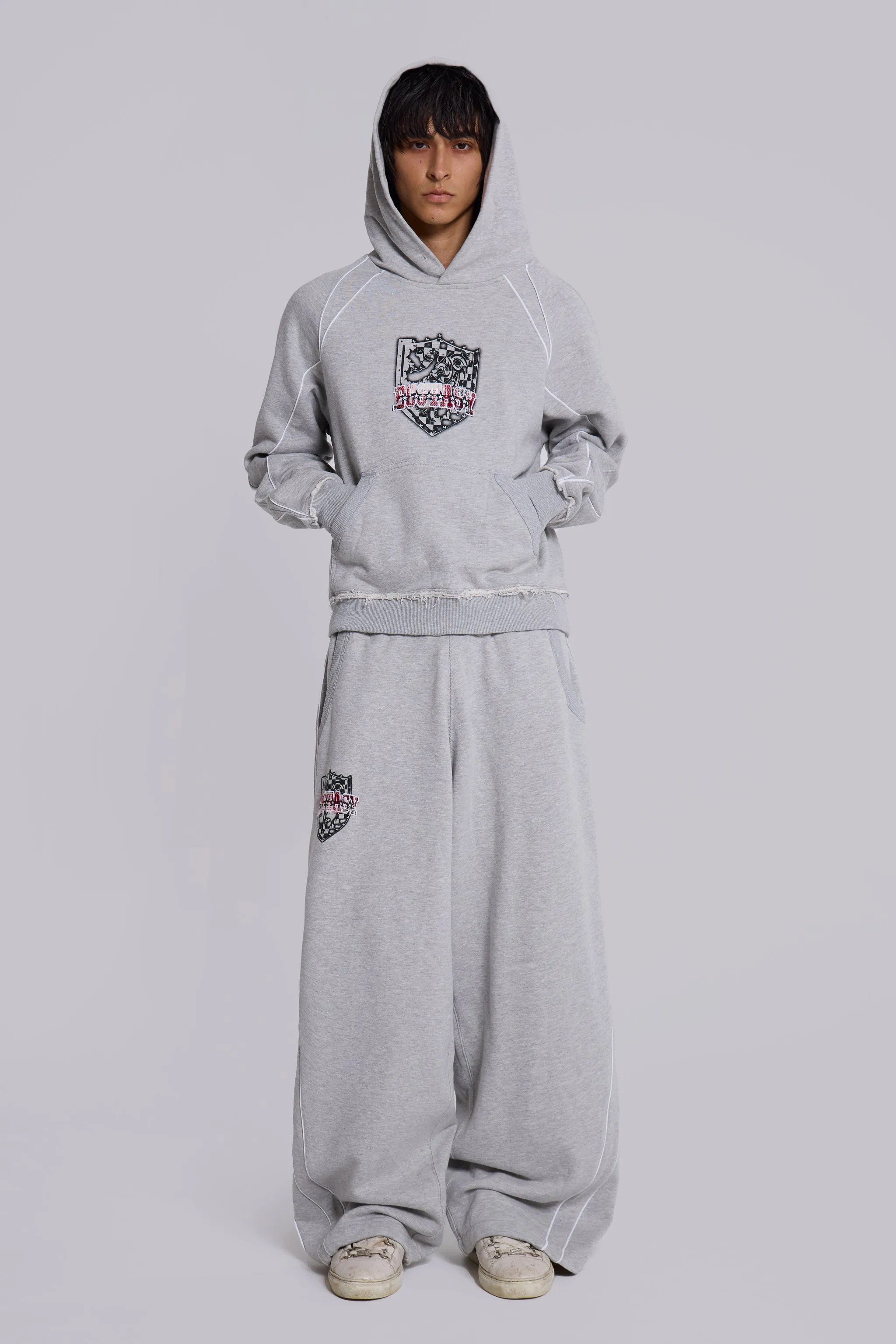 Grey Tempo Hoodie sold by Jaded London product image thumbnail 3