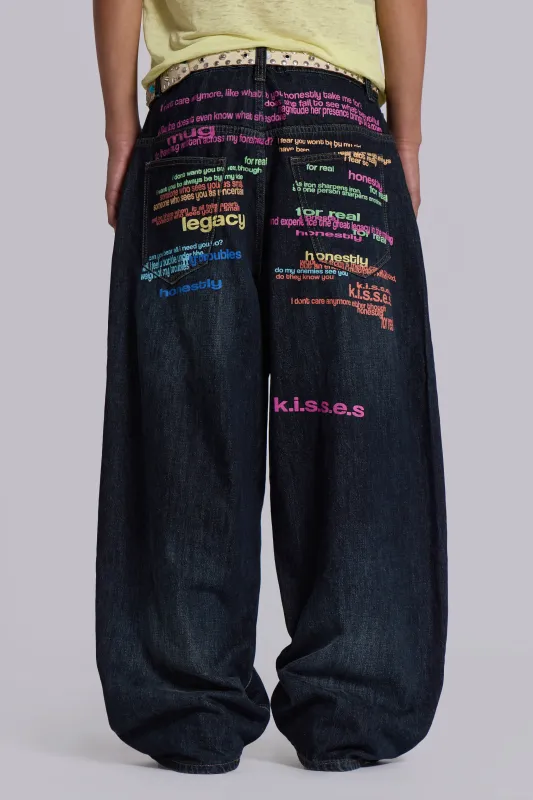 2013 Indigo XL Colossus Jeans sold by Jaded London