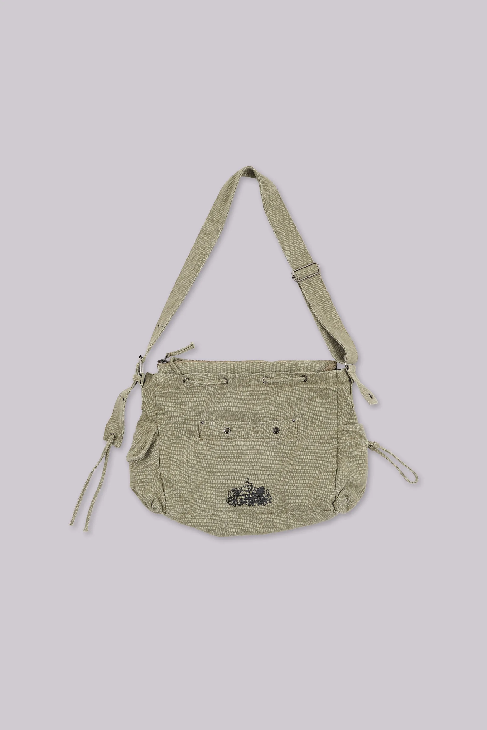 Khaki Military Utility Satchel Bag sold by Jaded London product image thumbnail 4