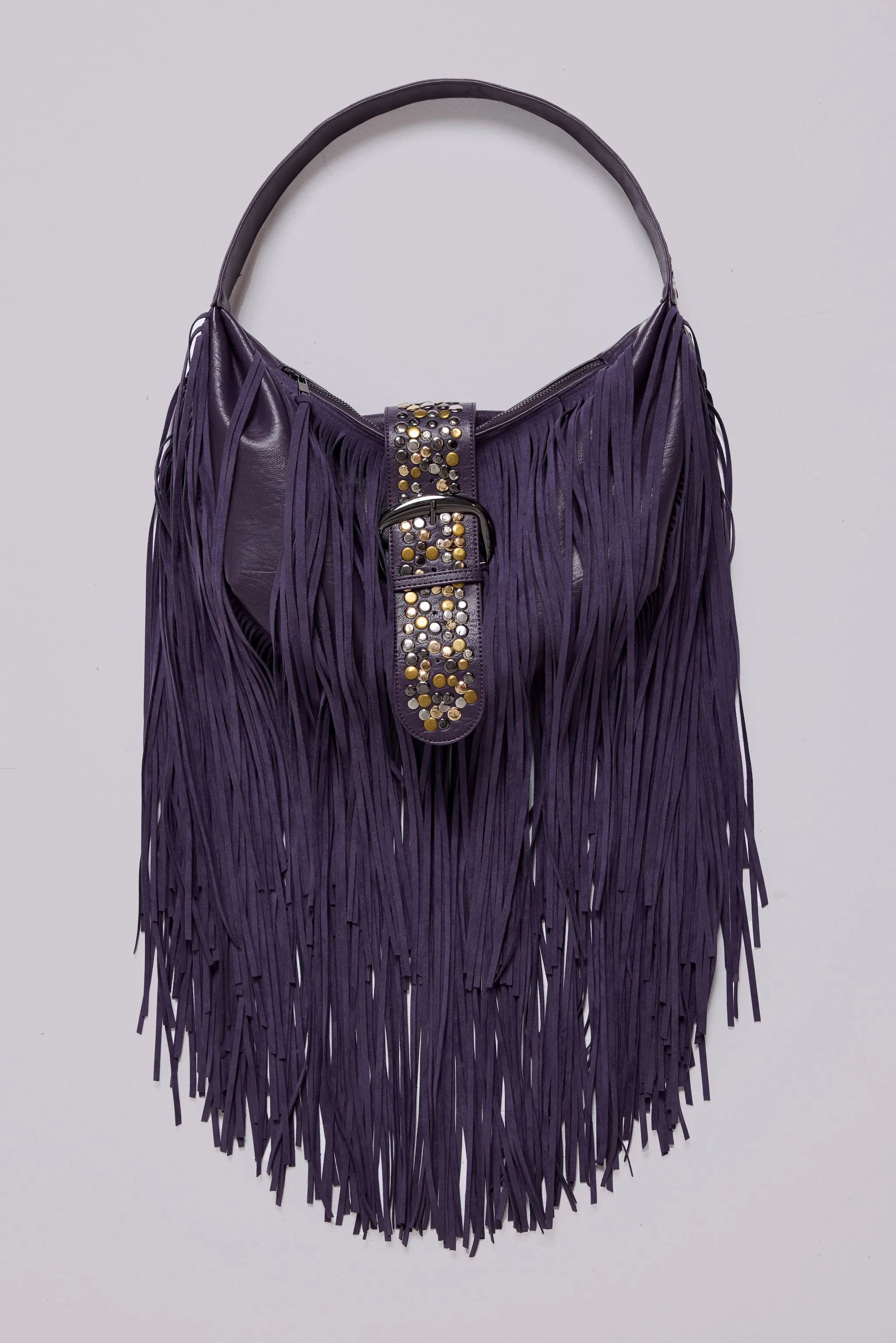 Amethyst Fringe Studded Shoulder Bag sold by Jaded London product image thumbnail 2