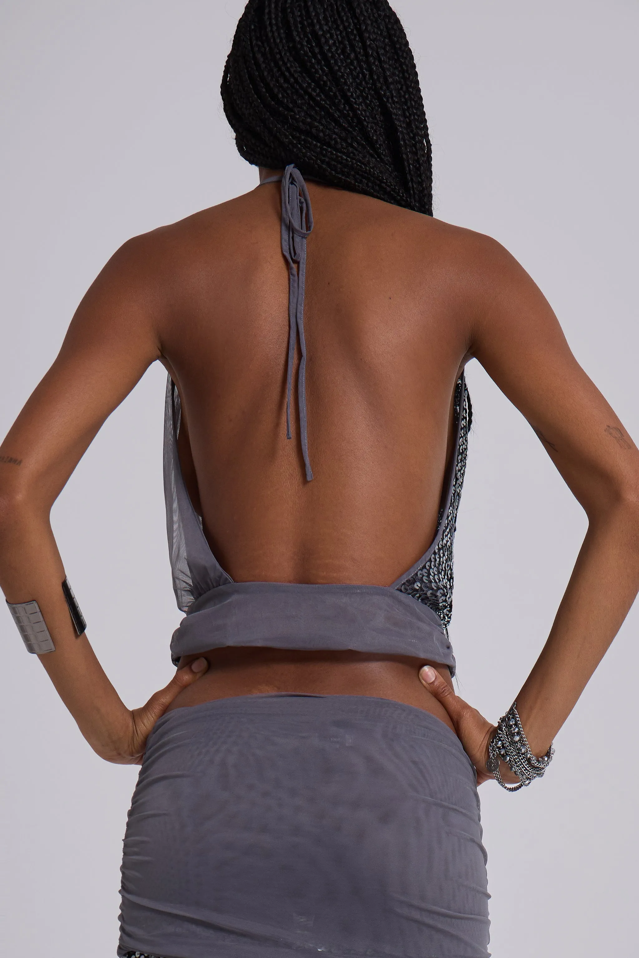 Selina Sequin Backless Top sold by Jaded London product image thumbnail 3