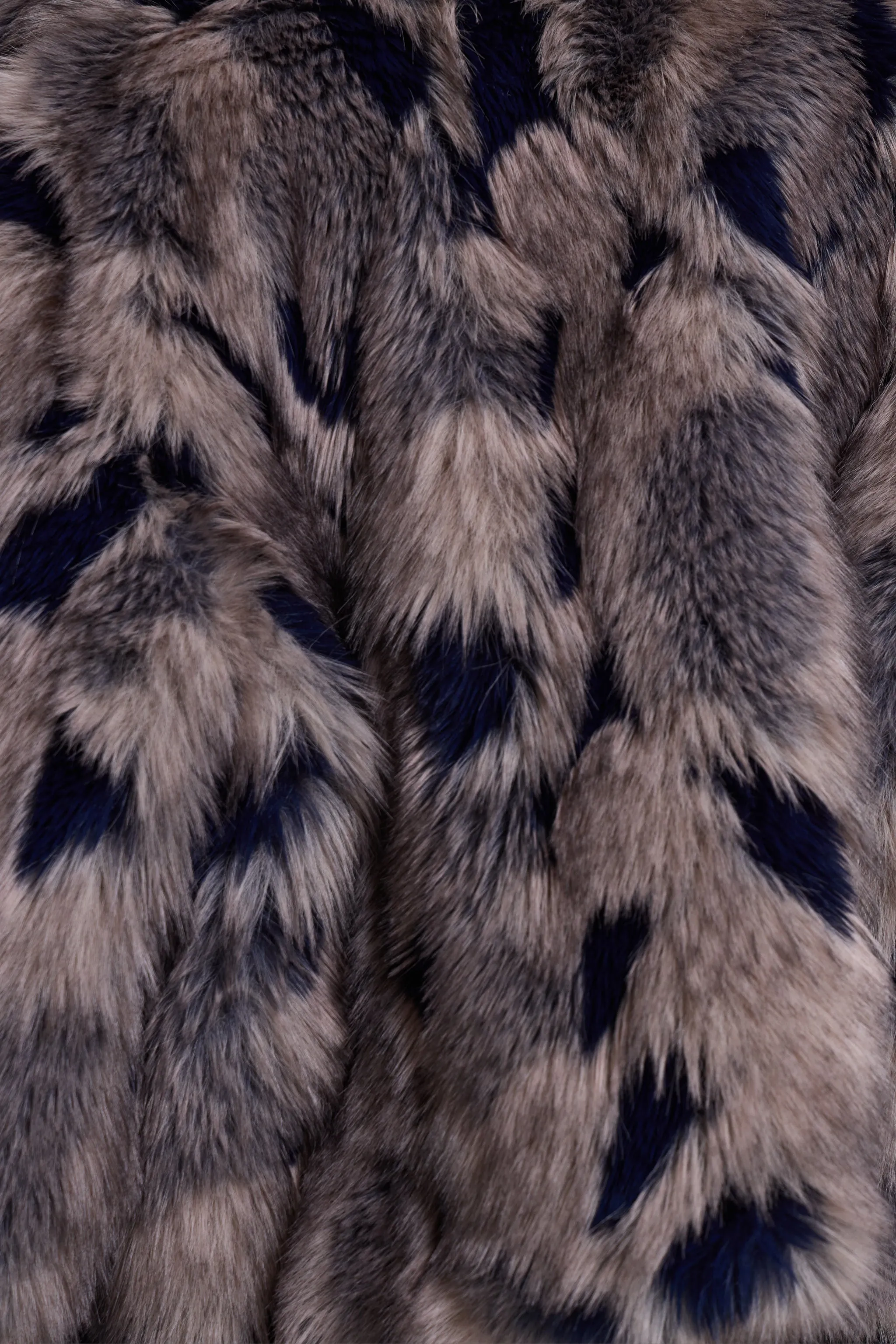 Mara Oversized Faux Fur Coat in Ashen sold by Jaded London product image thumbnail 3