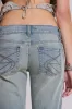 Cassia Cooper Bootcut Jeans in Light Blue sold by Jaded London