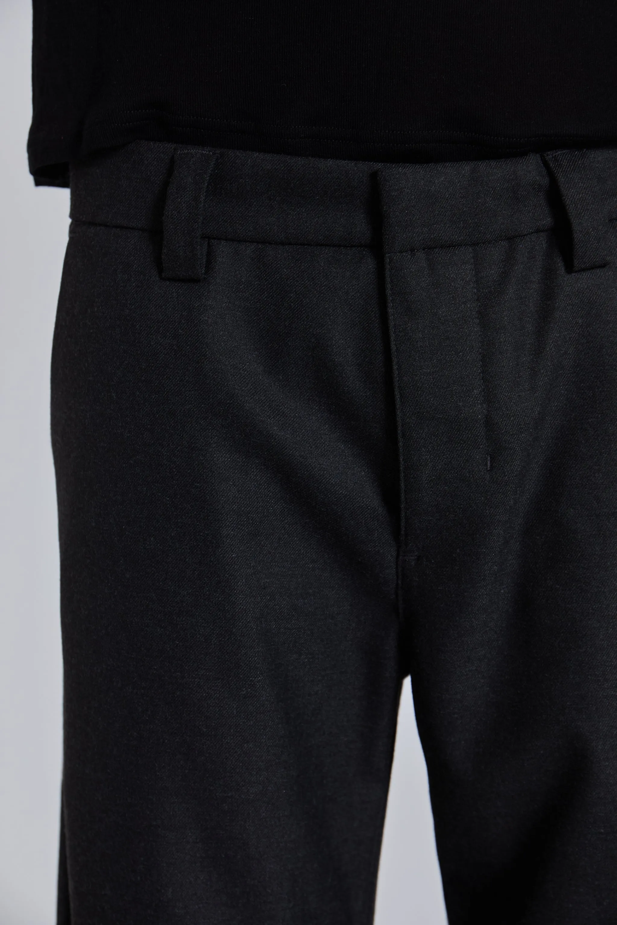 Charcoal Stacked Straight Suit Pants sold by Jaded London product image thumbnail 5