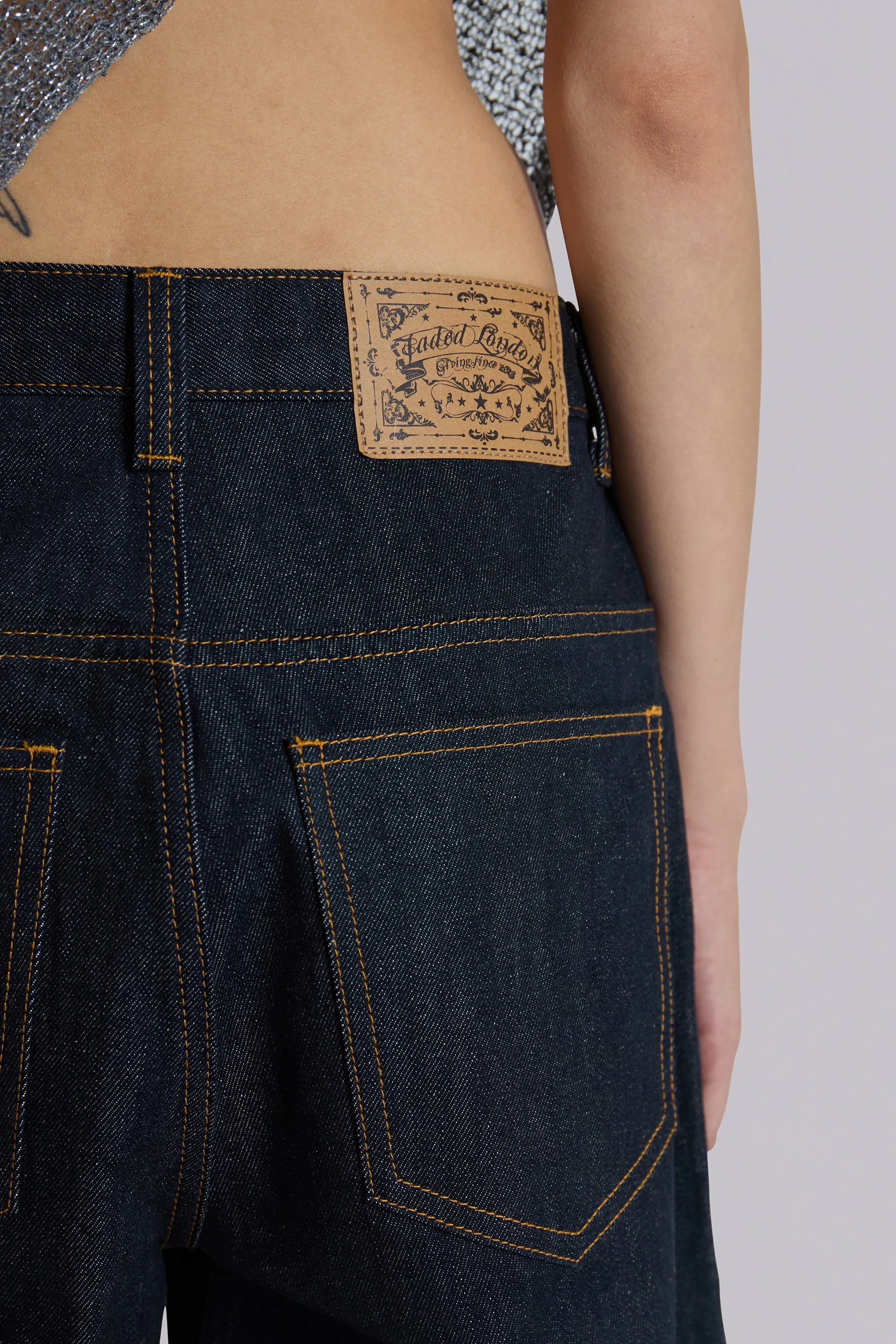 Indigo Axis Jeans sold by Jaded London product image thumbnail 4