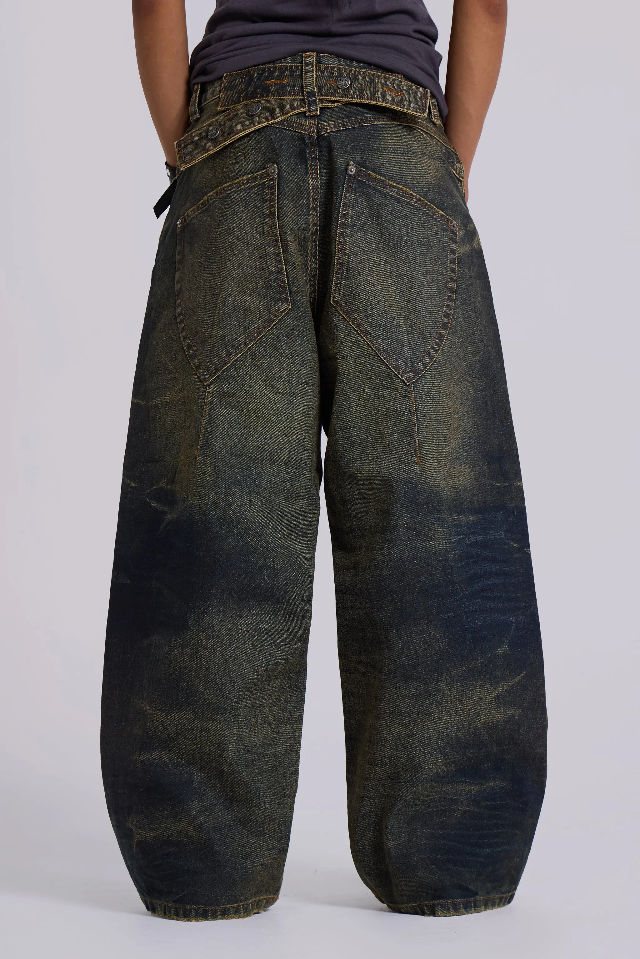 Rusted Cinch XL Colossus Jeans sold by Jaded London product image thumbnail 3
