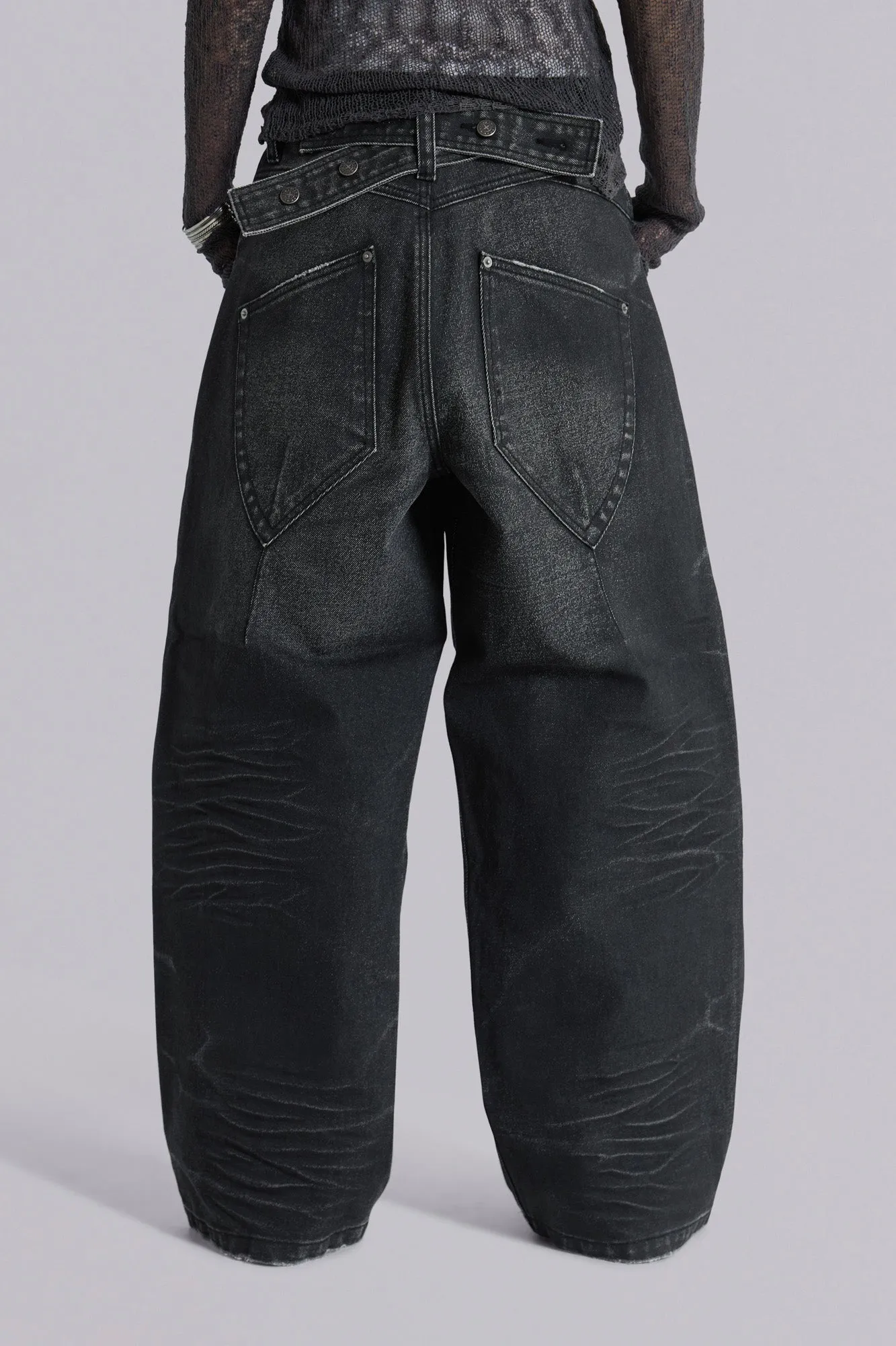 Black Cinch XL Colossus Jeans sold by Jaded London product image thumbnail 5