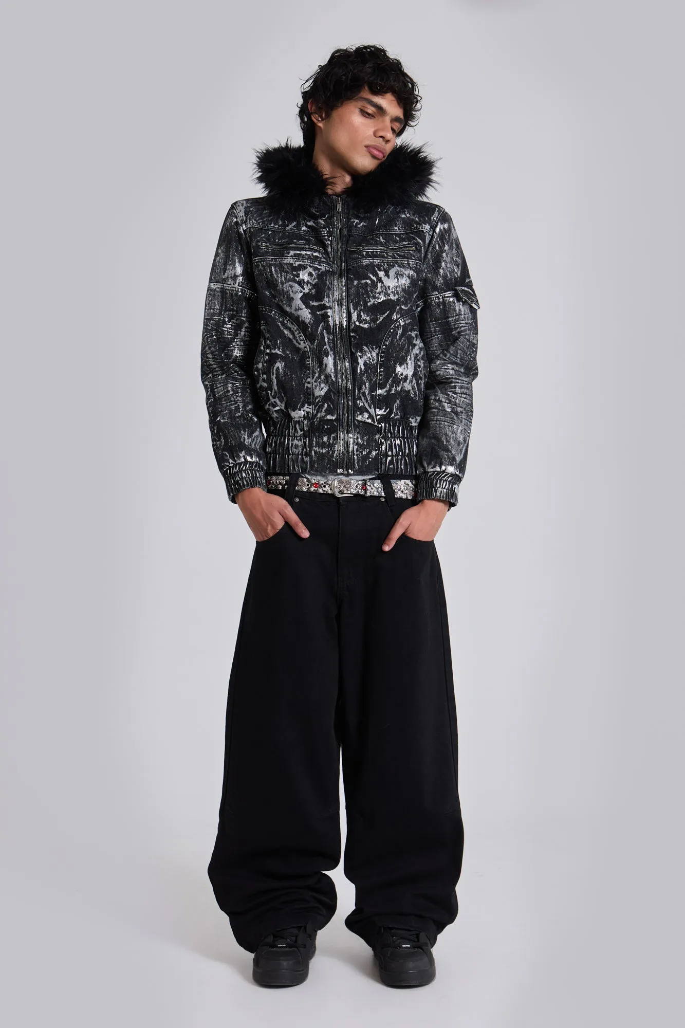 Gunmetal Marshal Jacket sold by Jaded London product image thumbnail 3