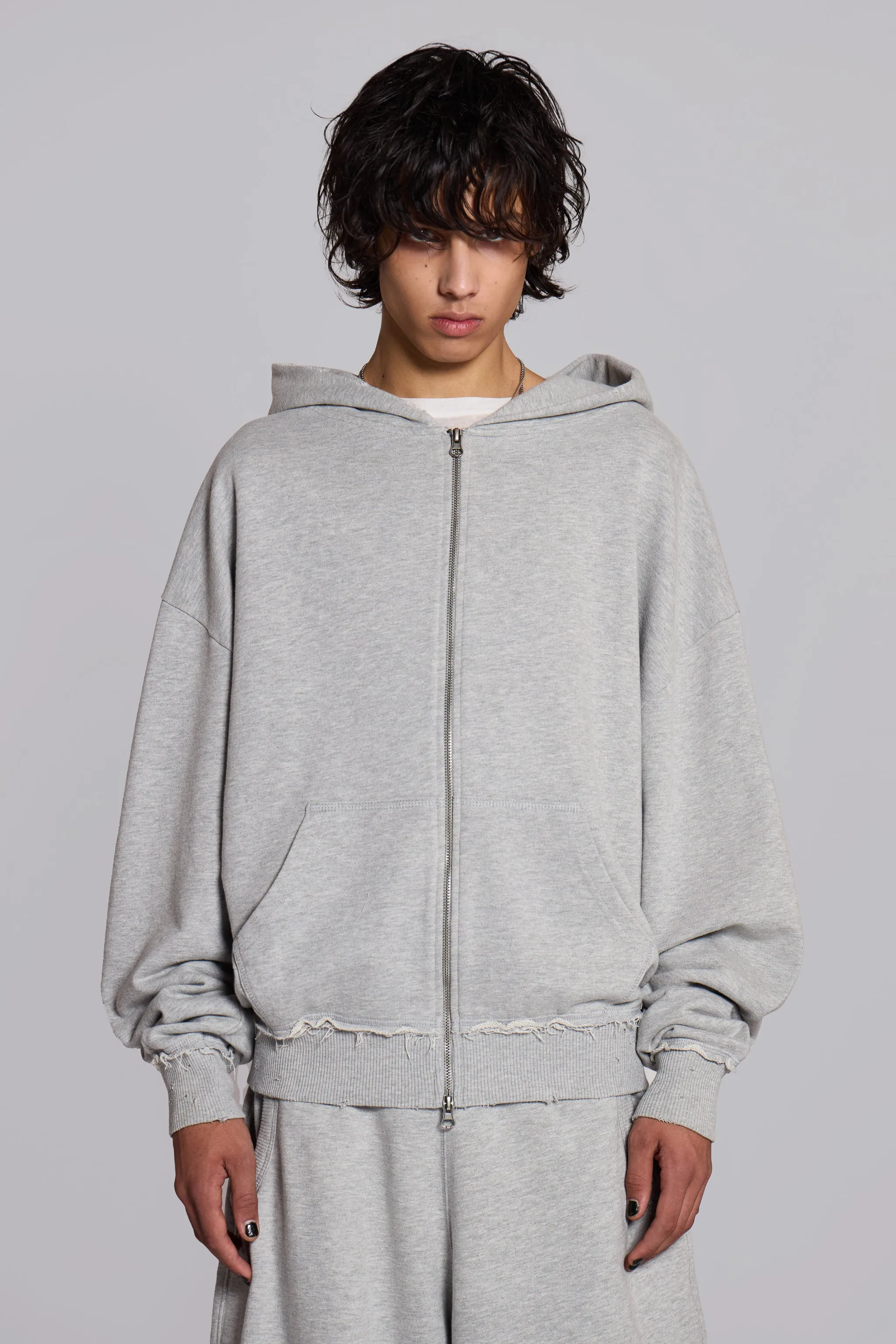 Grey Marl Oversized Monster Hoodie sold by Jaded London product image thumbnail 2