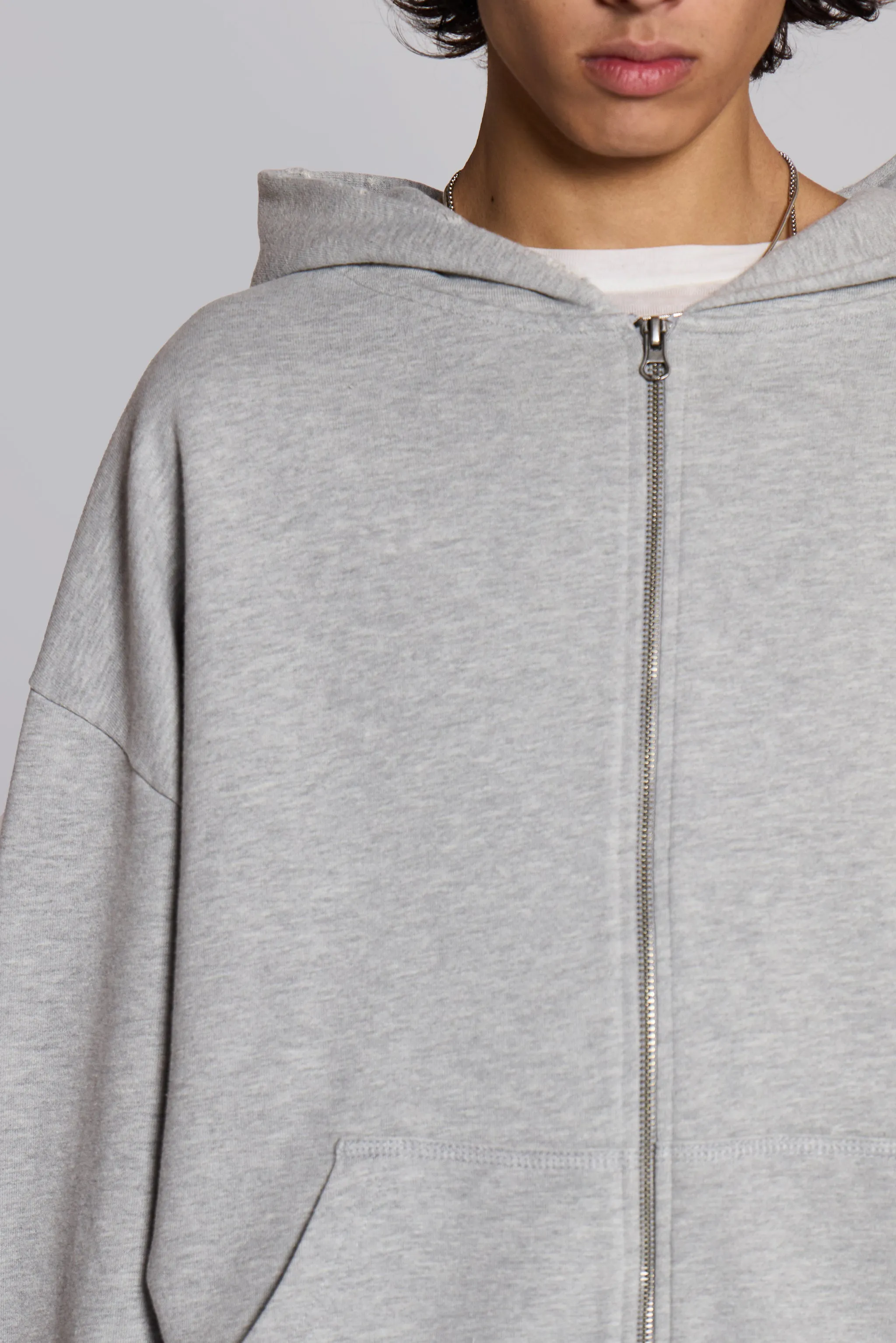 Grey Marl Oversized Monster Hoodie sold by Jaded London product image thumbnail 3