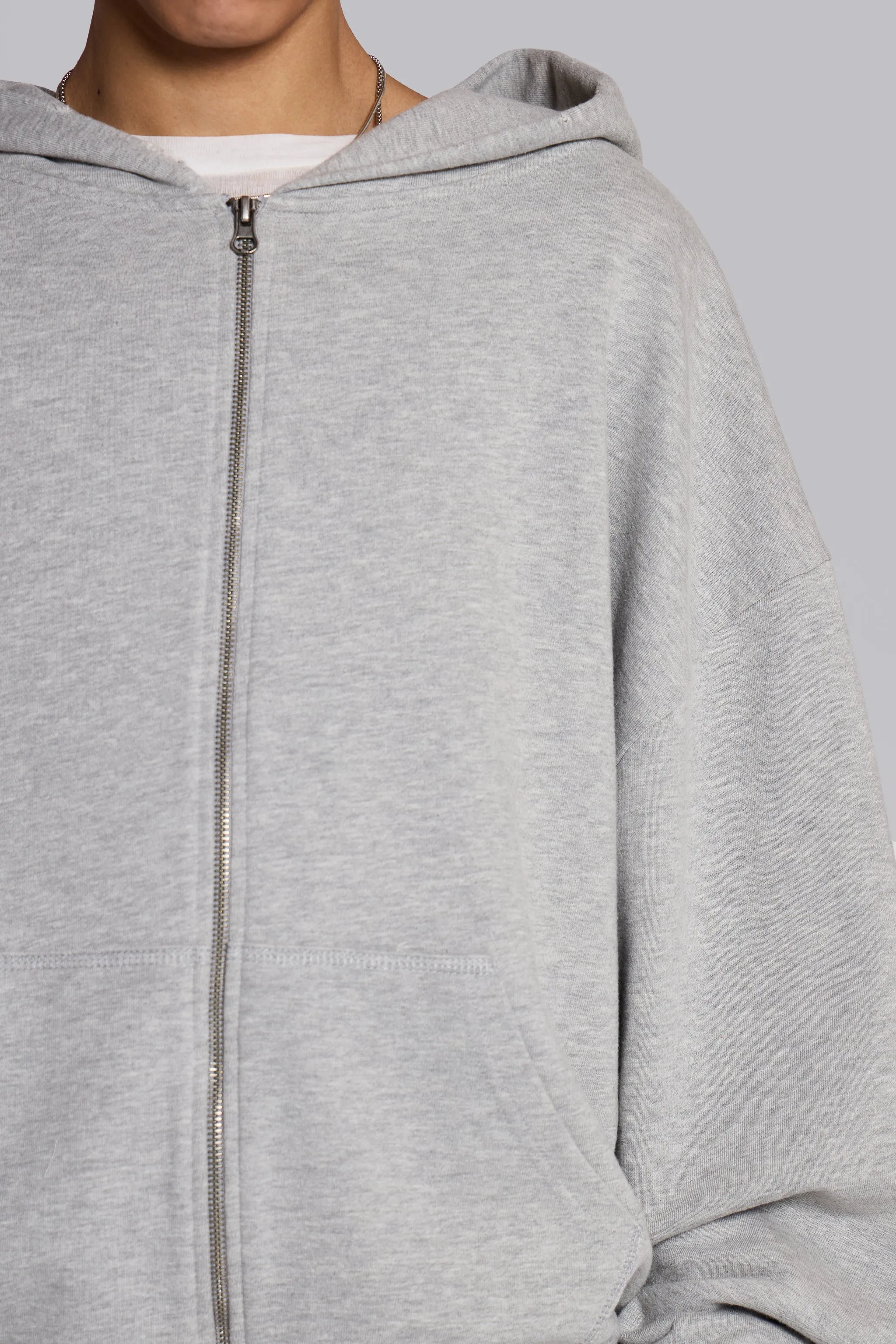 Grey Marl Oversized Monster Hoodie sold by Jaded London product image thumbnail 4