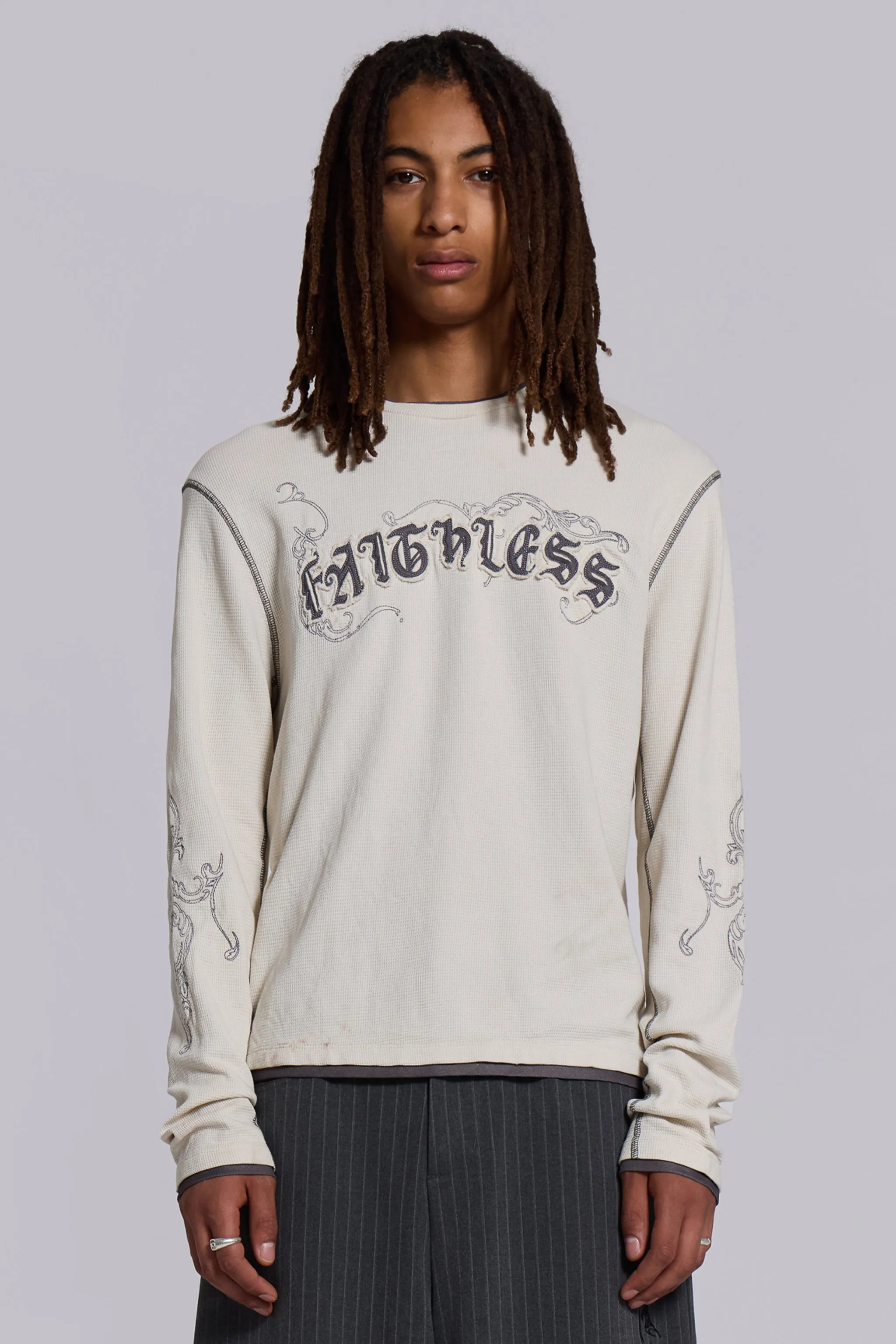 Faithless Waffle Top sold by Jaded London