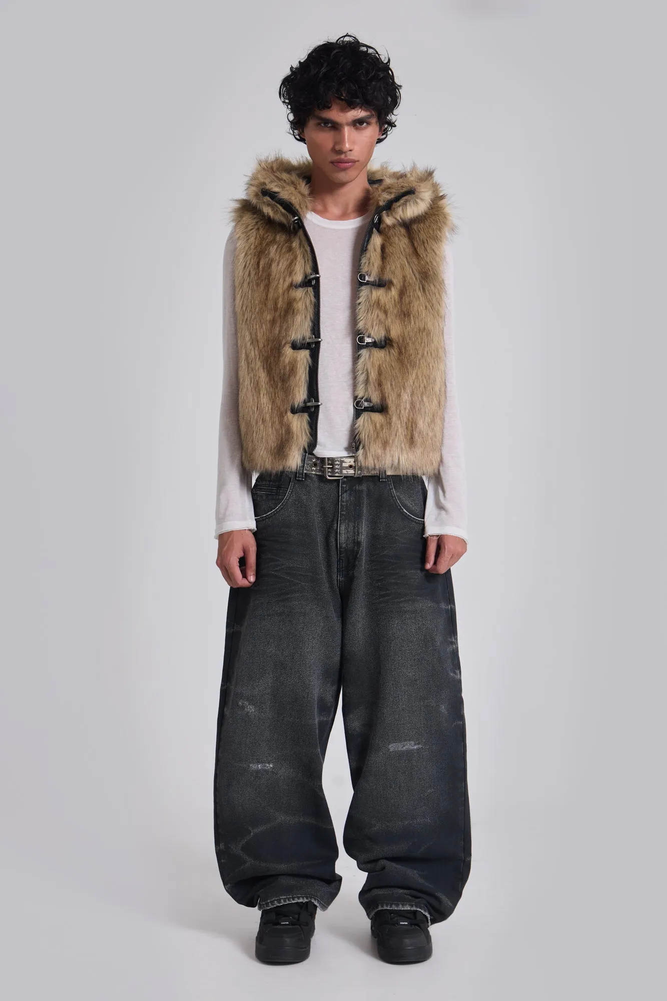 Mendoza Faux Fur Gilet sold by Jaded London product image thumbnail 5