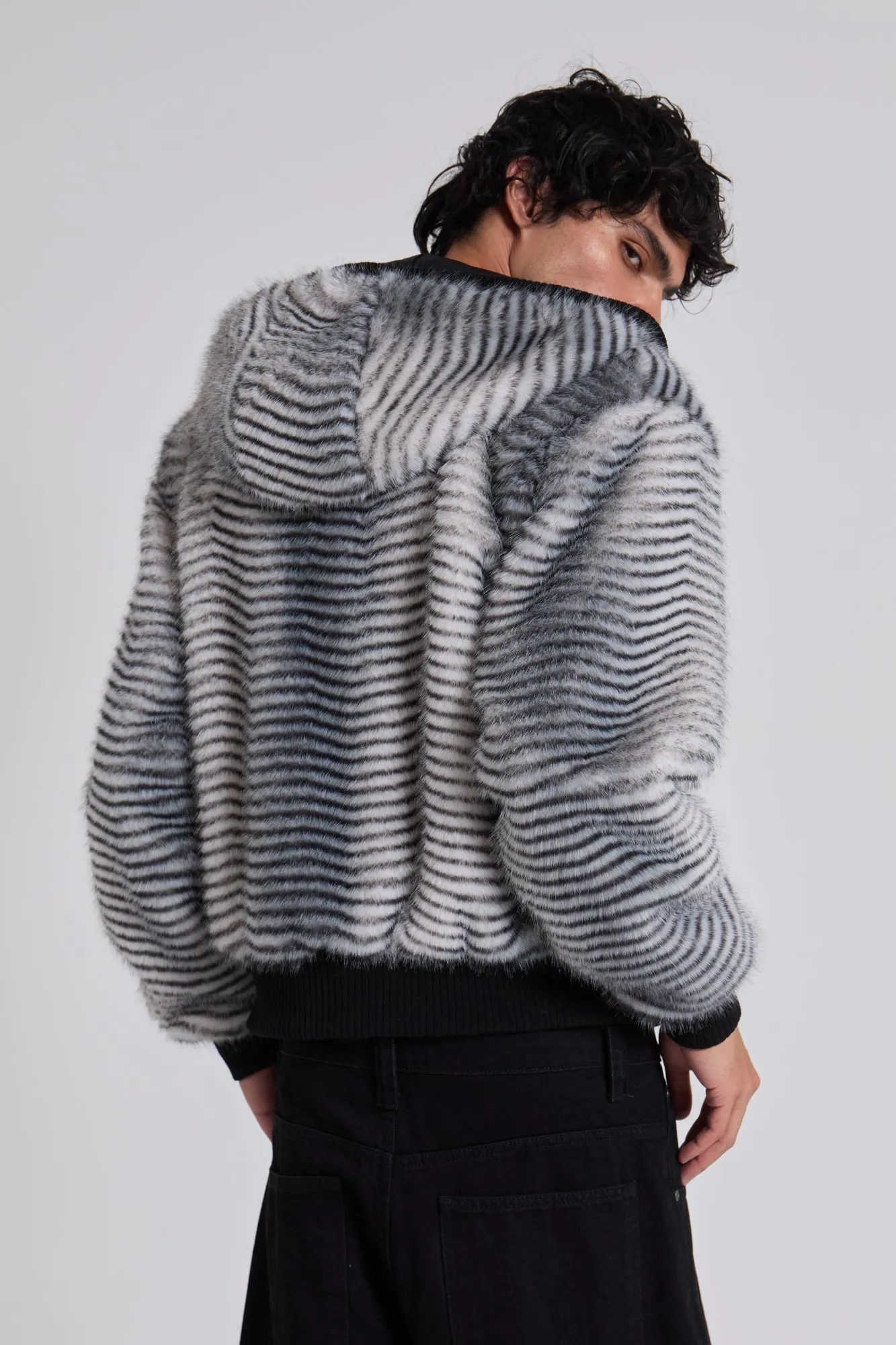 White Bear Faux Fur Jacket sold by Jaded London product image thumbnail 3