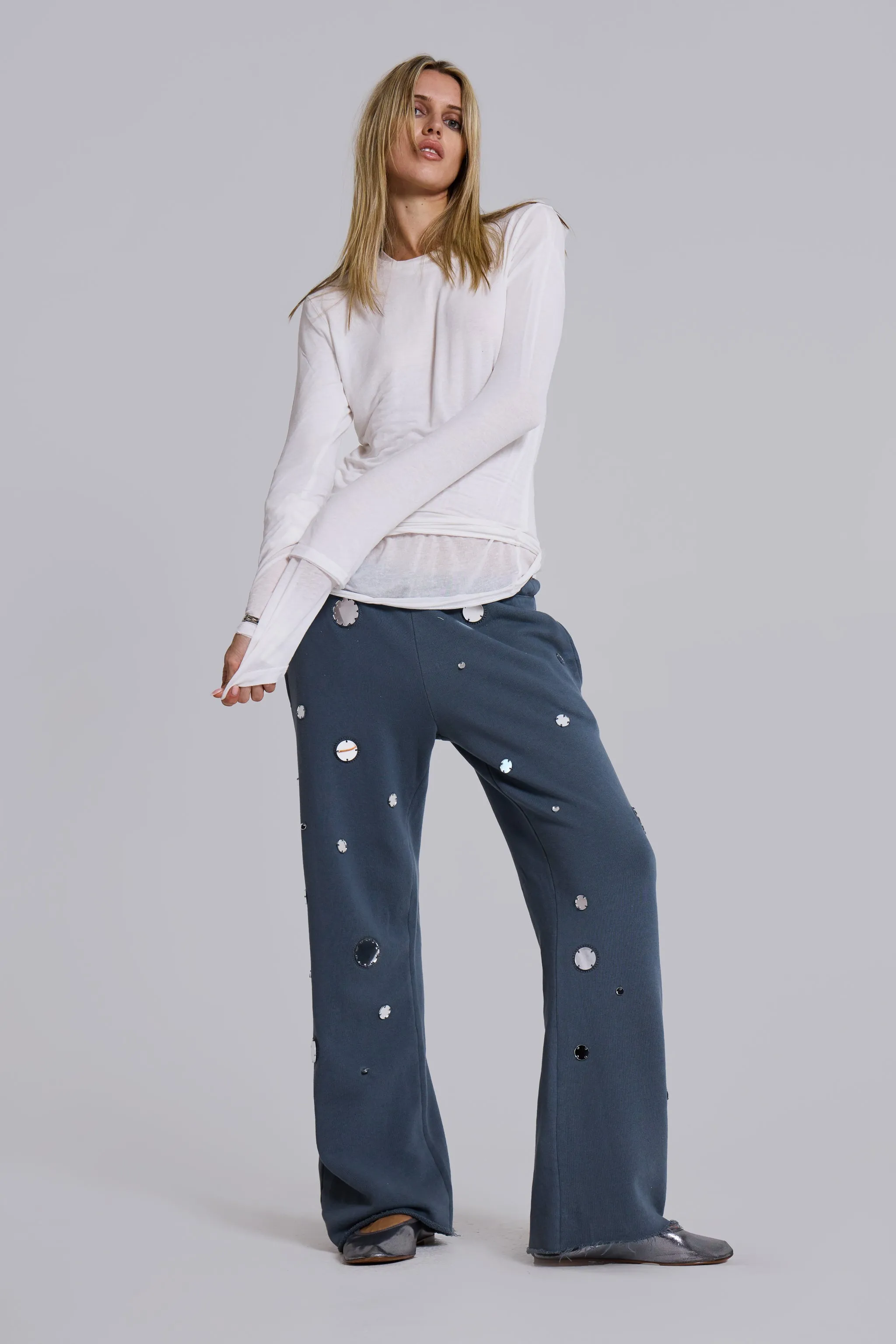 Tarra Embellished Slouchy Bootcut Jogger sold by Jaded London product image thumbnail 4