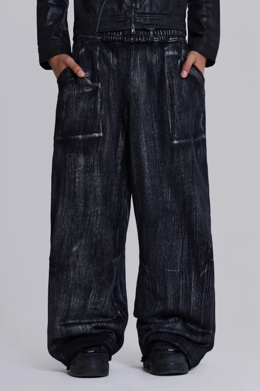 Gunmetal Wash Monster Joggers sold by Jaded London