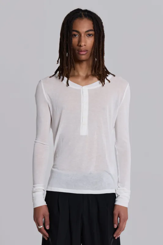 White Haze Long Sleeve Top sold by Jaded London