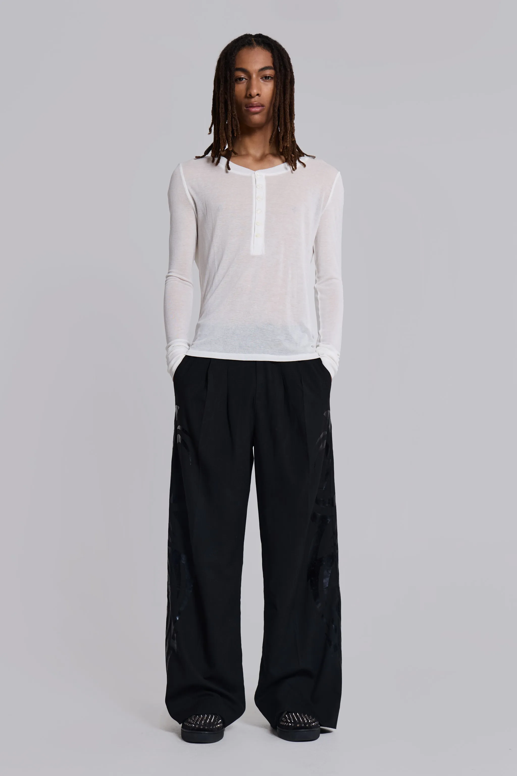 White Haze Long Sleeve Top sold by Jaded London product image thumbnail 3