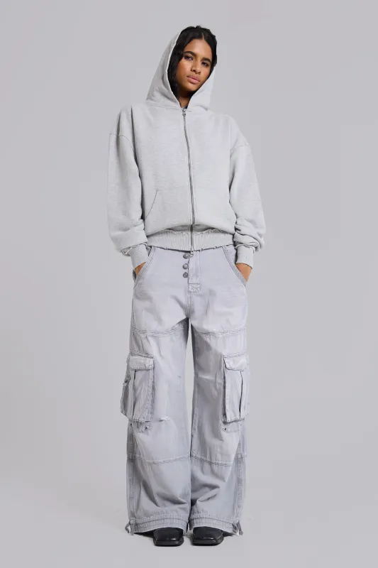 Grey Oversized Monster Hoodie sold by Jaded London