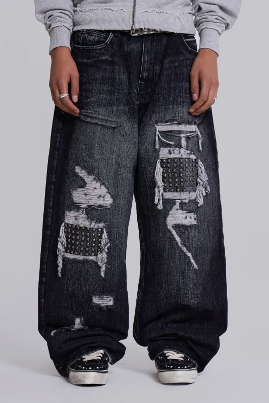 Studded XL Colossus Jeans sold by Jaded London