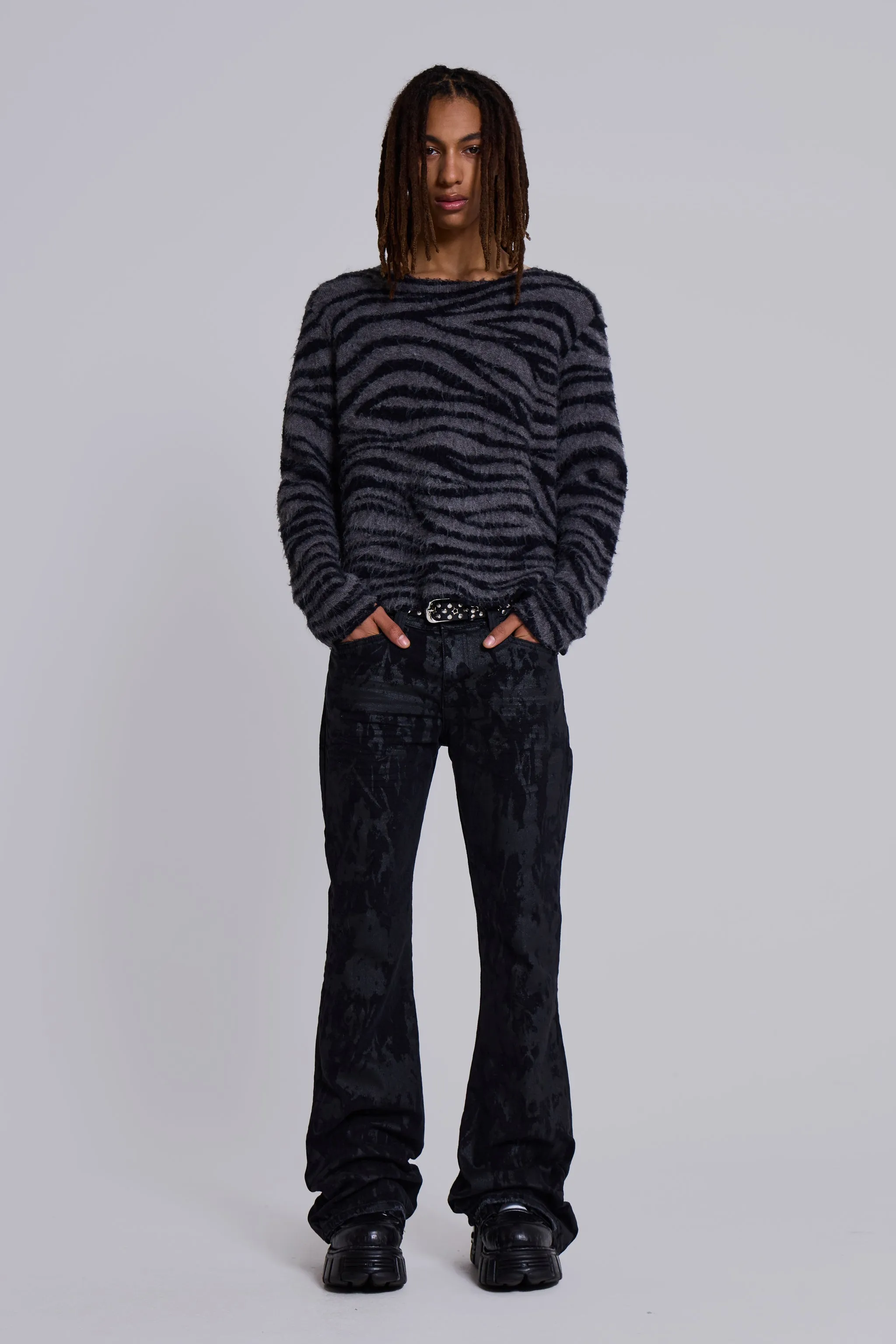 Wax Coated Drift Jeans sold by Jaded London product image thumbnail 3