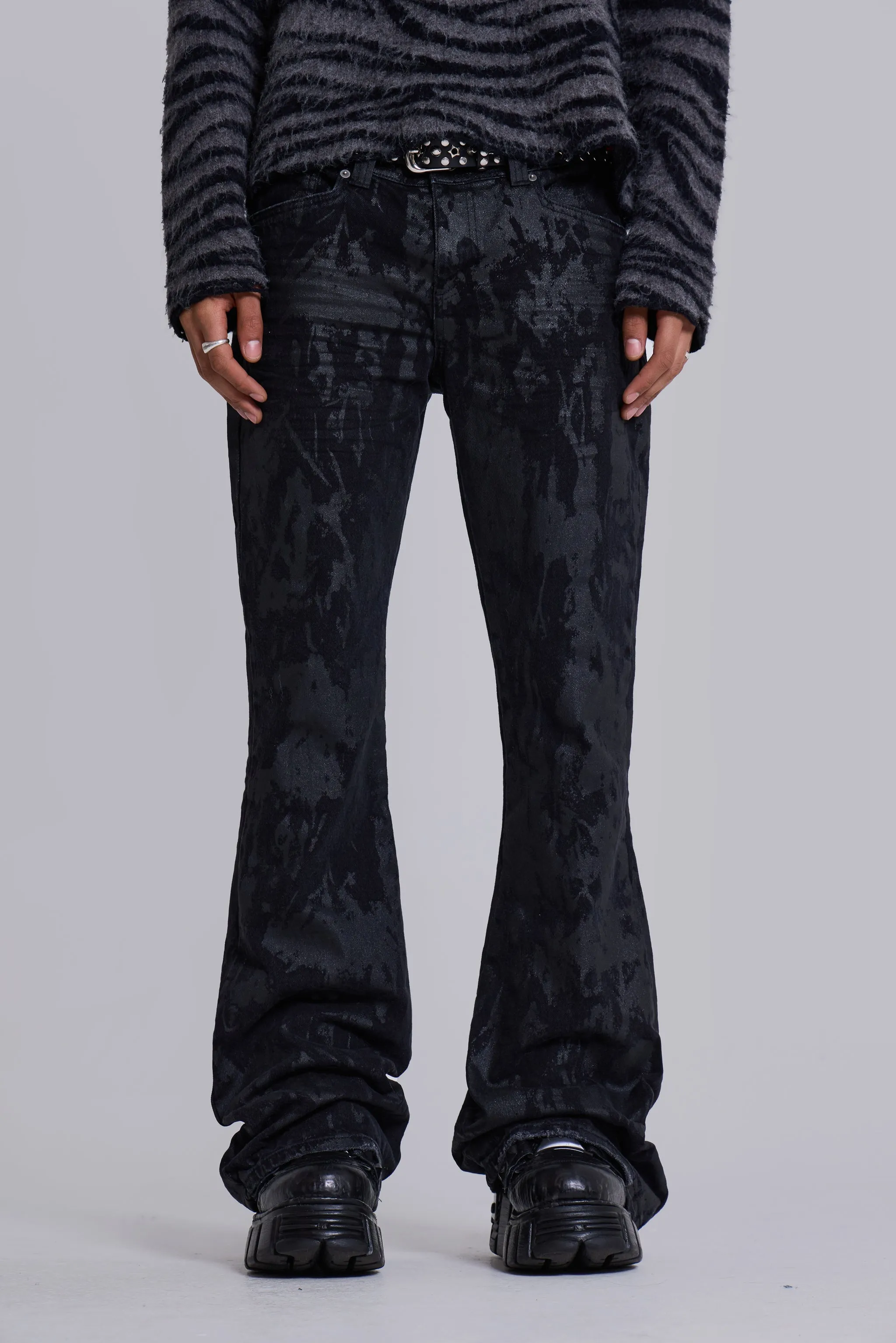 Wax Coated Drift Jeans sold by Jaded London product image thumbnail 2